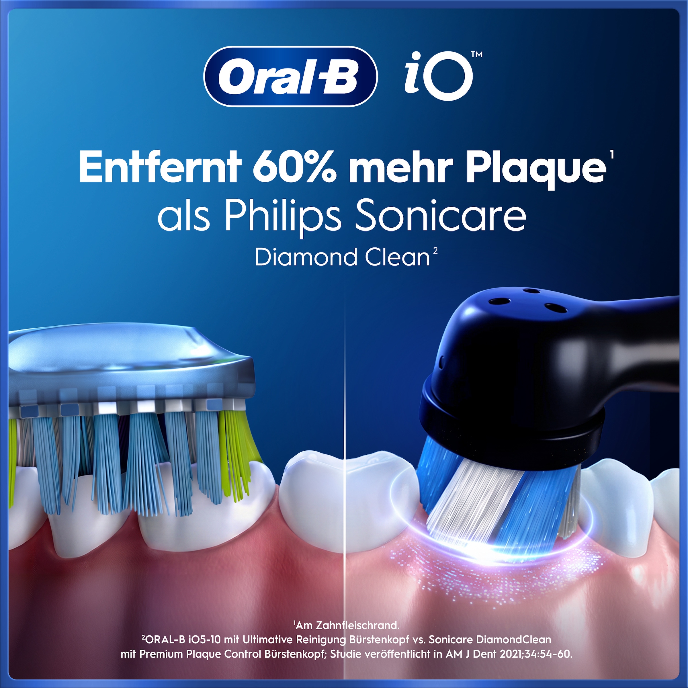 Oral-B Brosse à dents électrique »Oral-B iO Series 5« 1 cuis Aufsteckbürsten Batterie longue durée | Étui de voyage | Support pour brosse interchangeable