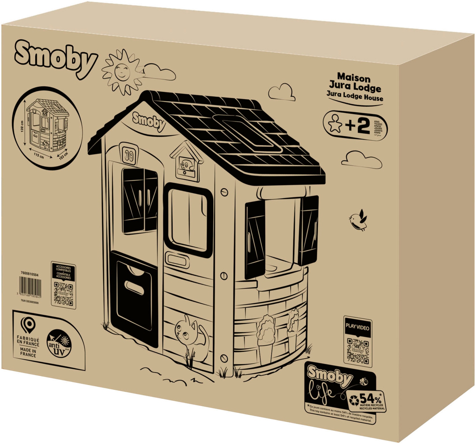 Smoby Spielhaus »Smoby Life, Jura Lodge« Made in Europe
