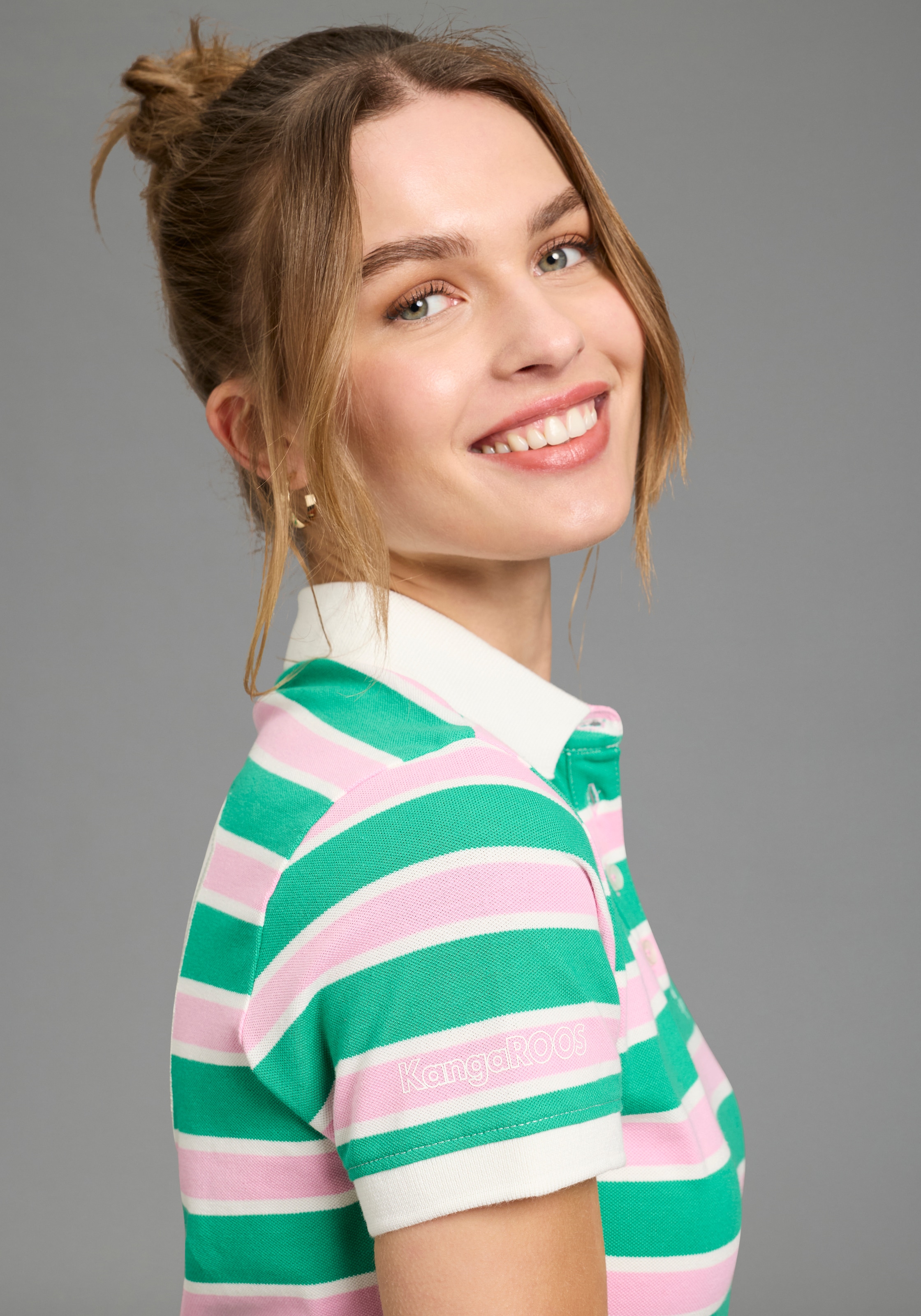 KangaROOS Polo mit vielen Details & Branding