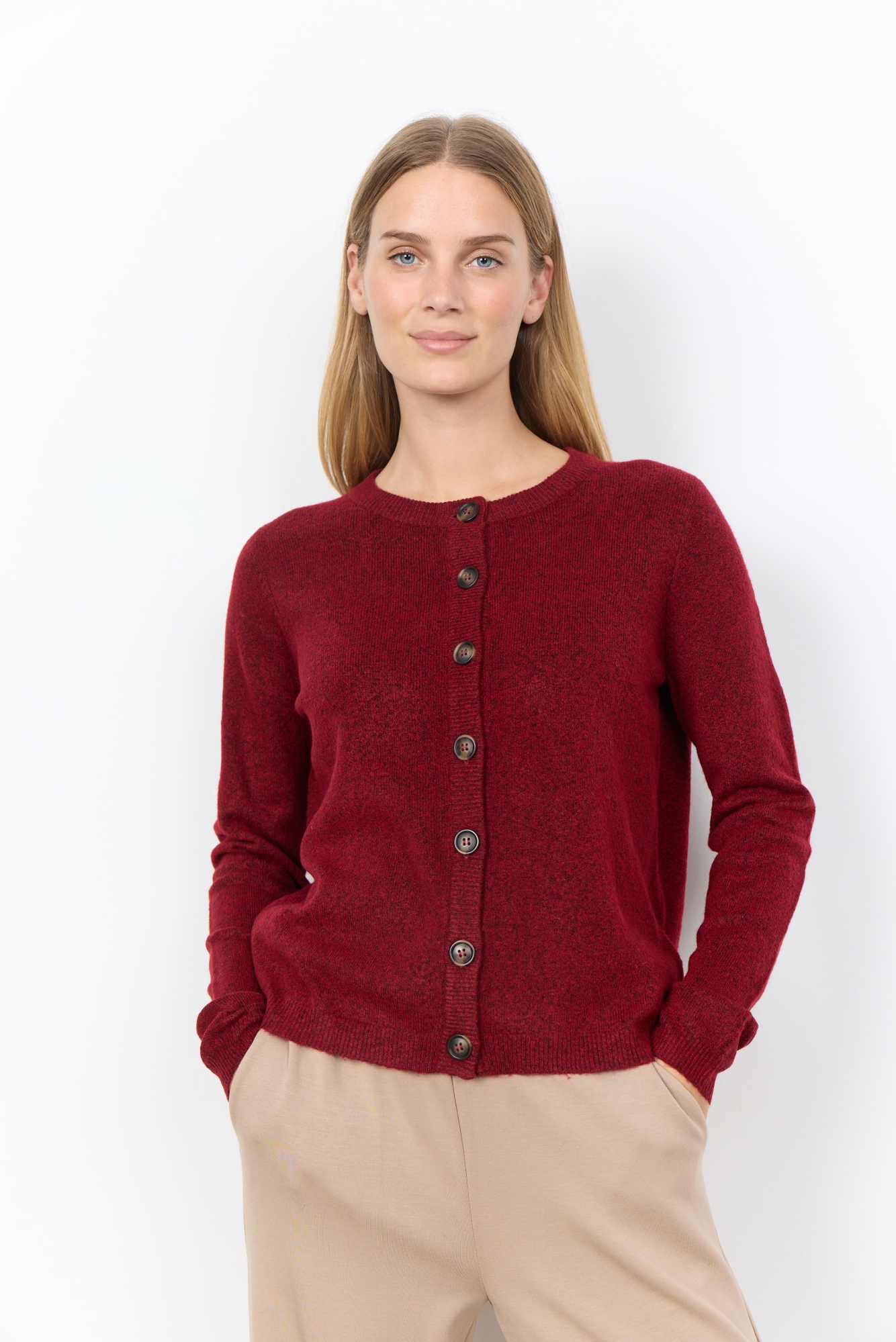 soyaconcept Strickjacke »SC-ORLEAN 2« Materialmix