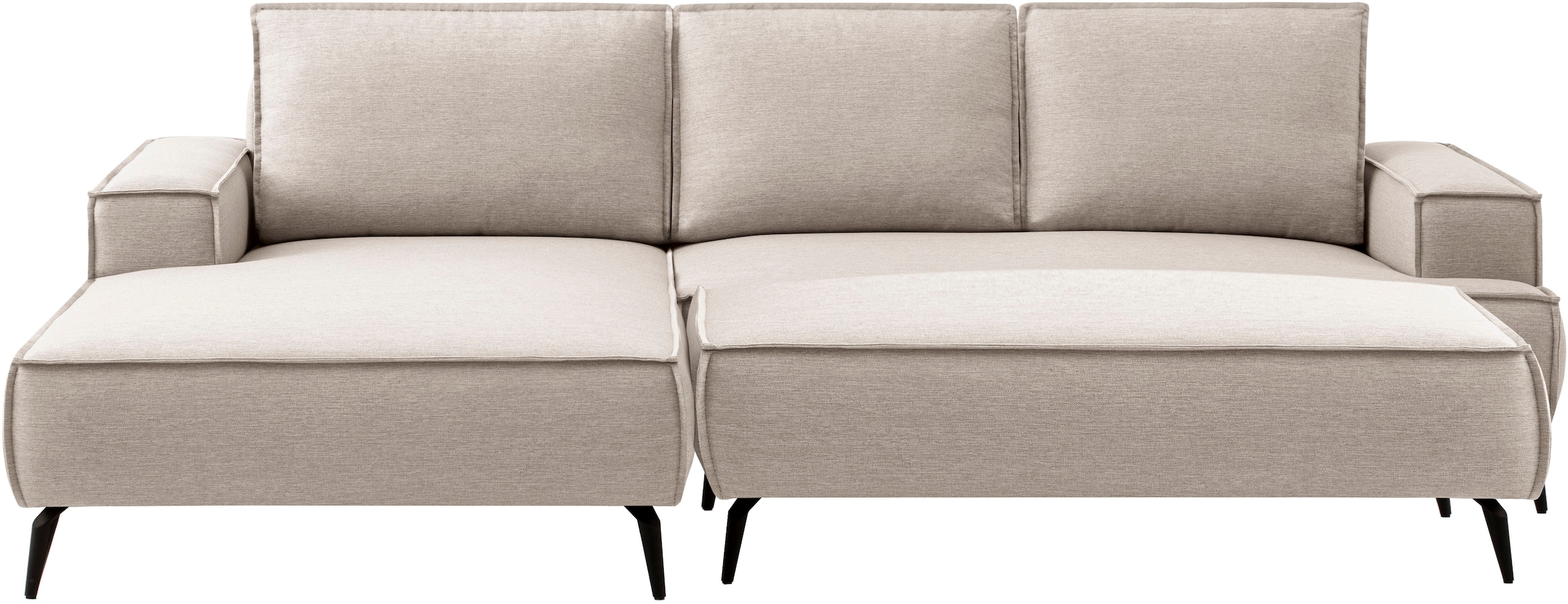 Home affaire Sitzgruppe »TVINNU, Polsterecke L-Form, Schlaffunktion, mit Hocker« Set,  Set, stellbar zum Schlafsofa (Krokodilverbinder)