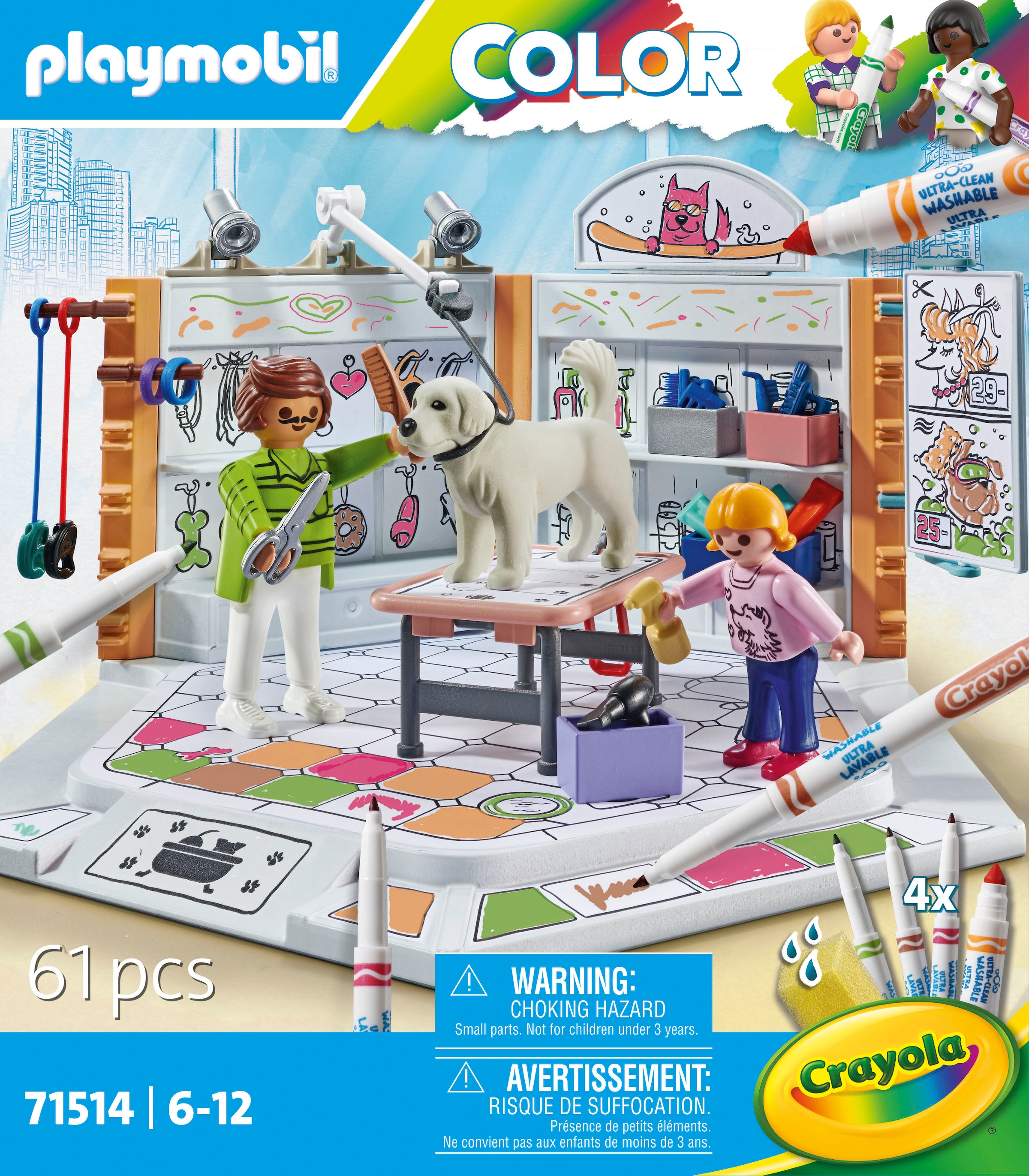 Playmobil® Jeu de construction »Hundesalon (71514), Color« Made in Europe