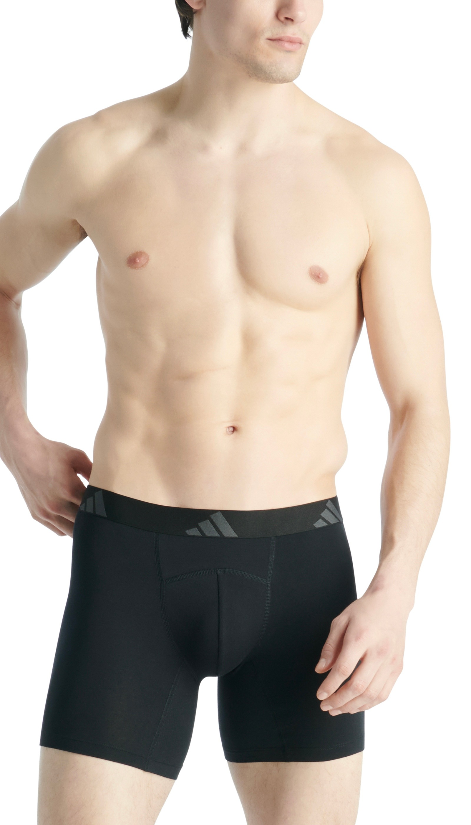adidas Sportswear Boxer »Active Flex Cotton Ergonomic« 2er Pack,  Belüftete Mesh-Rückenpartie und -Schritt, elastisch, ohne Eingriff