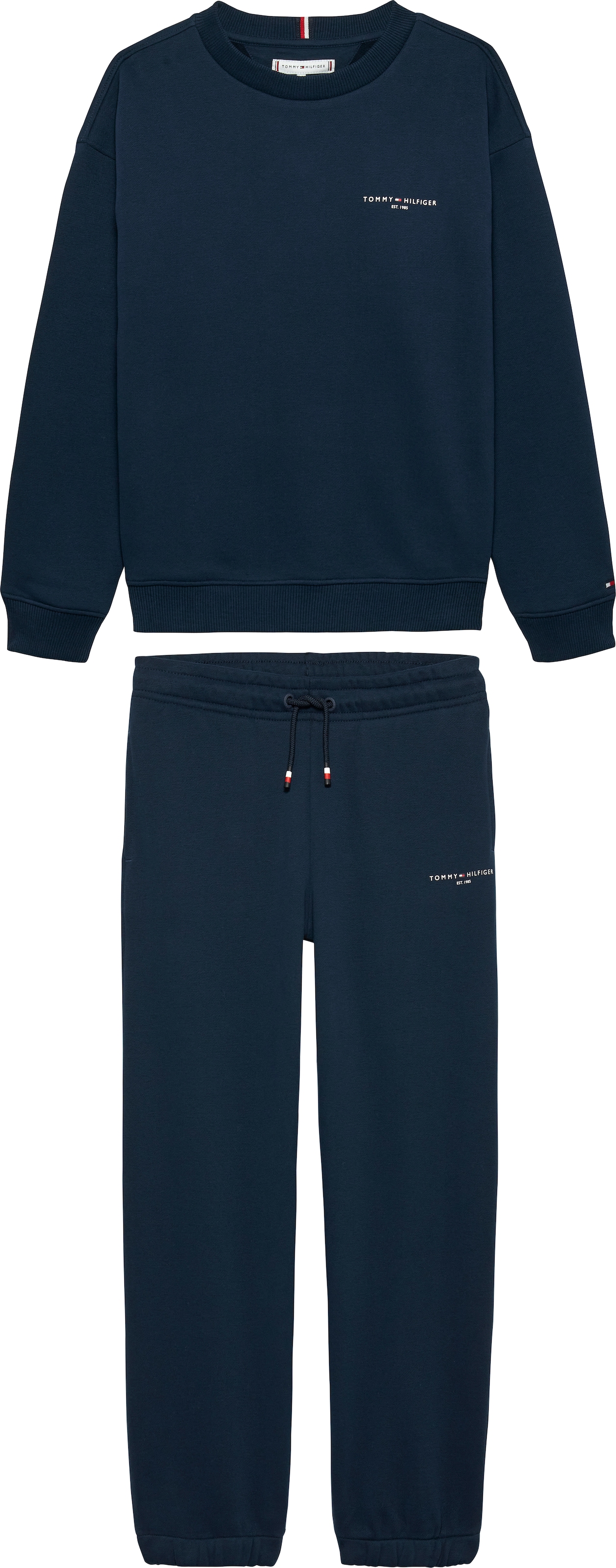 Tommy Hilfiger T-shirt à manches longues & pantalon »MINI CORP C-NECK SWEATSHIRT SET« 2 cuis tlg. Kinder bis 16 Jahre