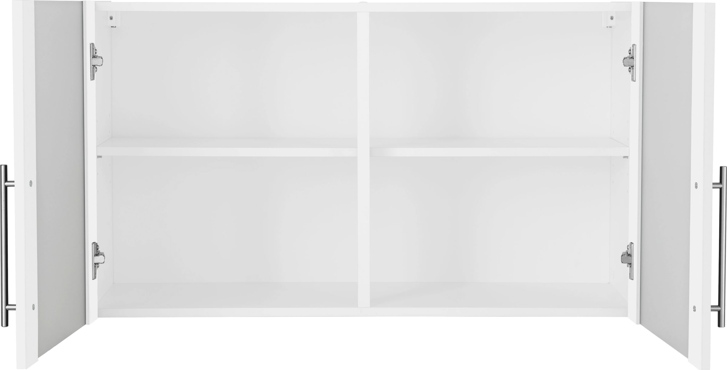 wiho Küchen Armoire suspendue en verre »Cali, TOPSELLER« Front mit Glaseinsatz