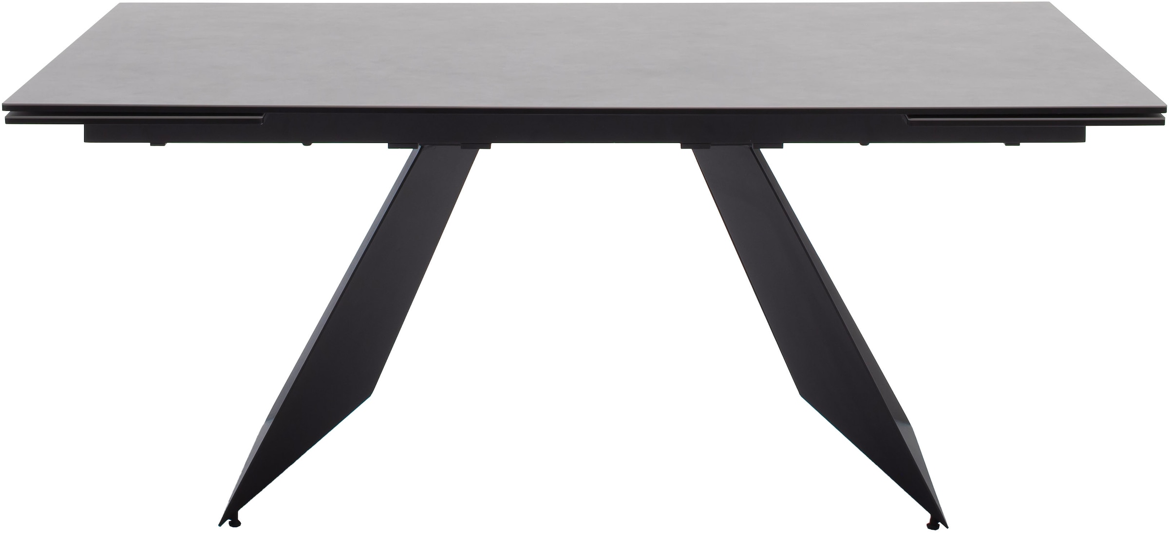 MCA furniture Table de salle à manger »Nagoya« 1 cuis tlg. Auszugstisch, Stirnauszug, Metallgestell, Keramik, Sicherheitsglas