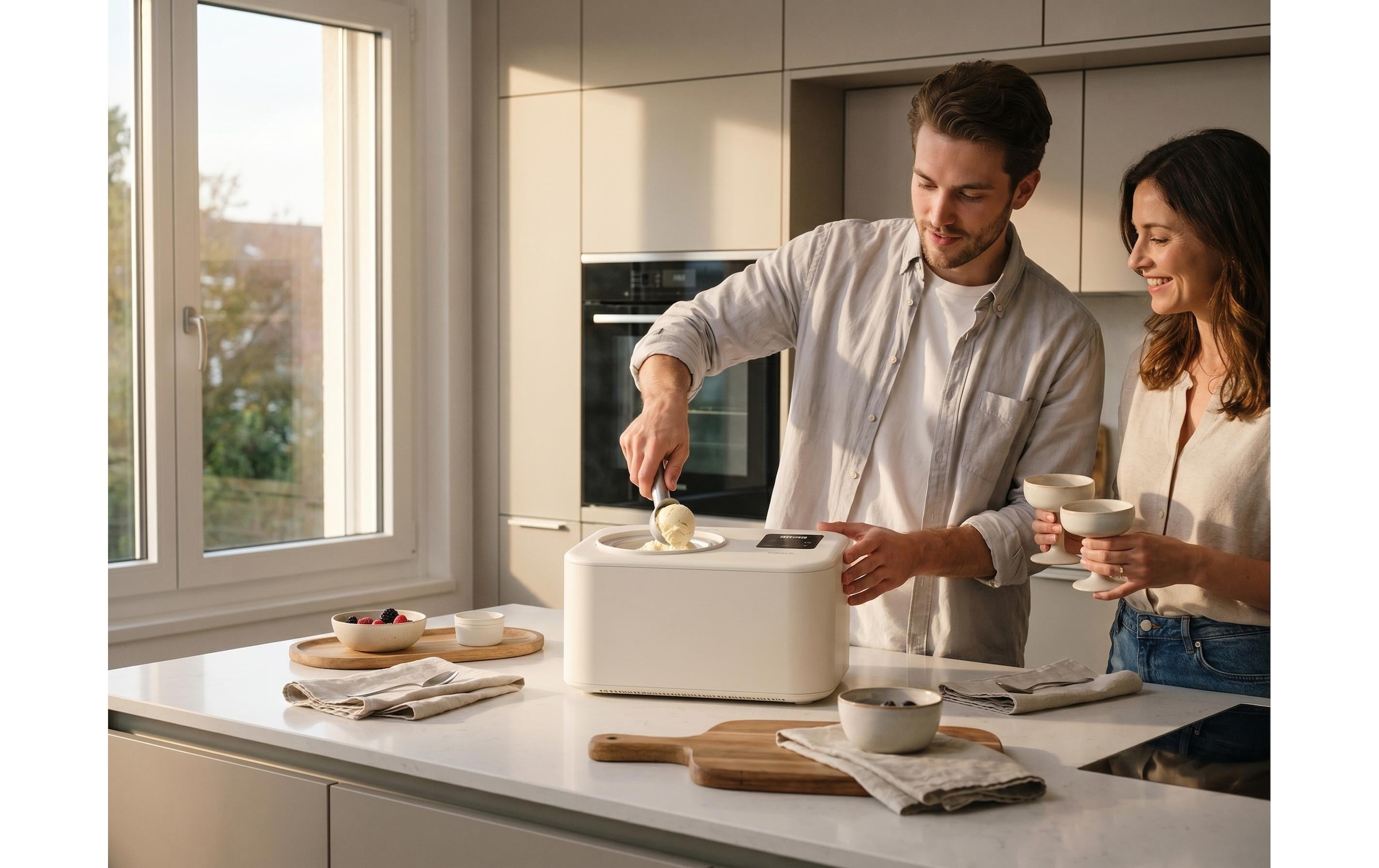 FURBER Machine à glace »Luigi Compact 1,2 l« 1,2 l 110 W