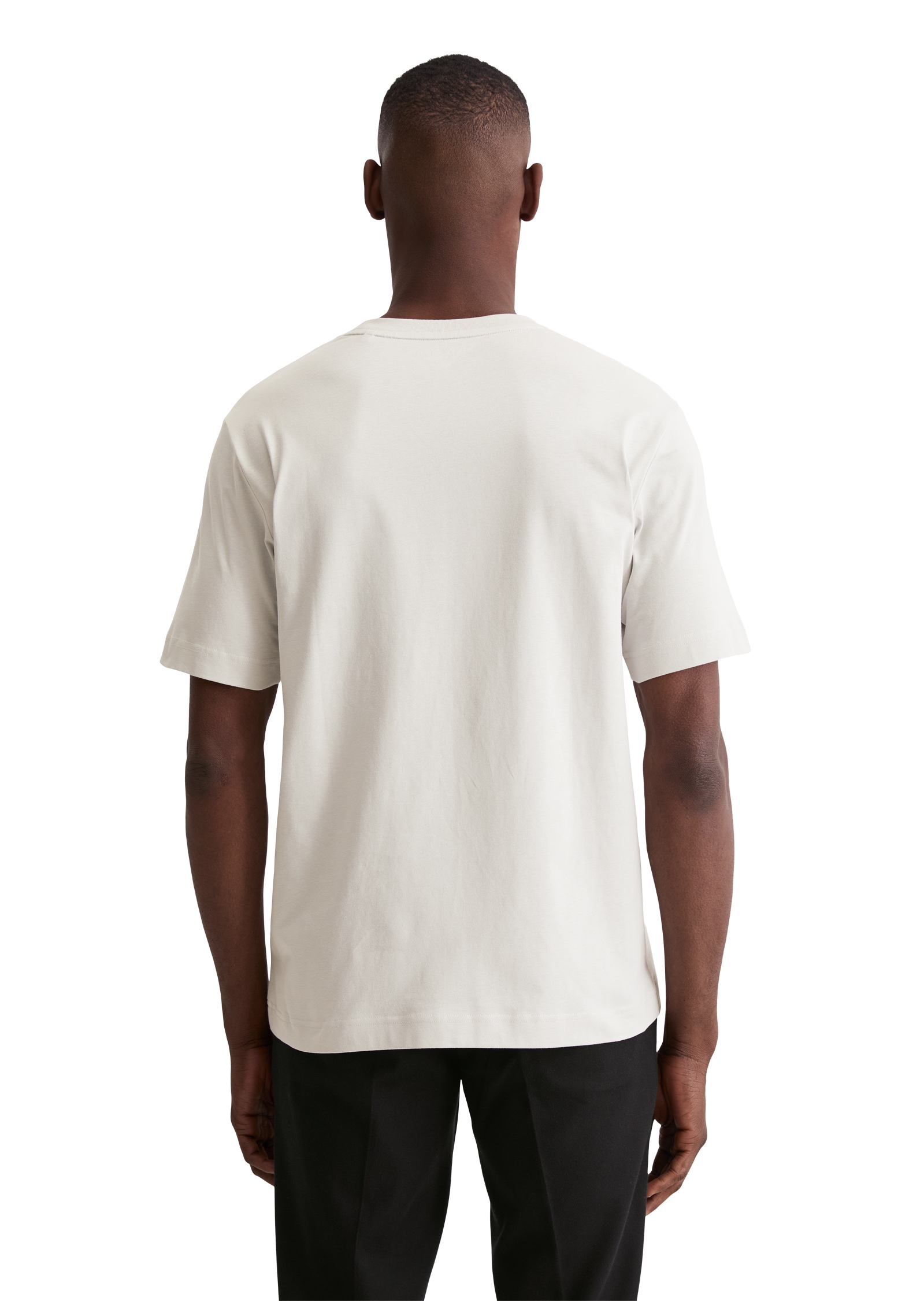 Marc O'Polo T-shirt ein kleines, dezentes Logo in Kontrastfarbe ziert die Brust