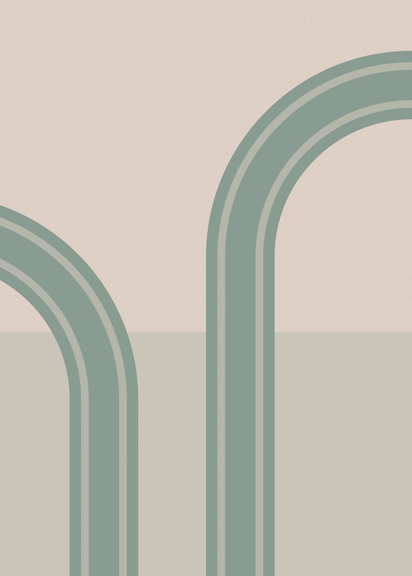 Komar Fototapete »Digitaldruck Vlies -  loop - Grösse 200 x 280 cm« bedruckt glatt Wohnzimmer, Schlafzimmer