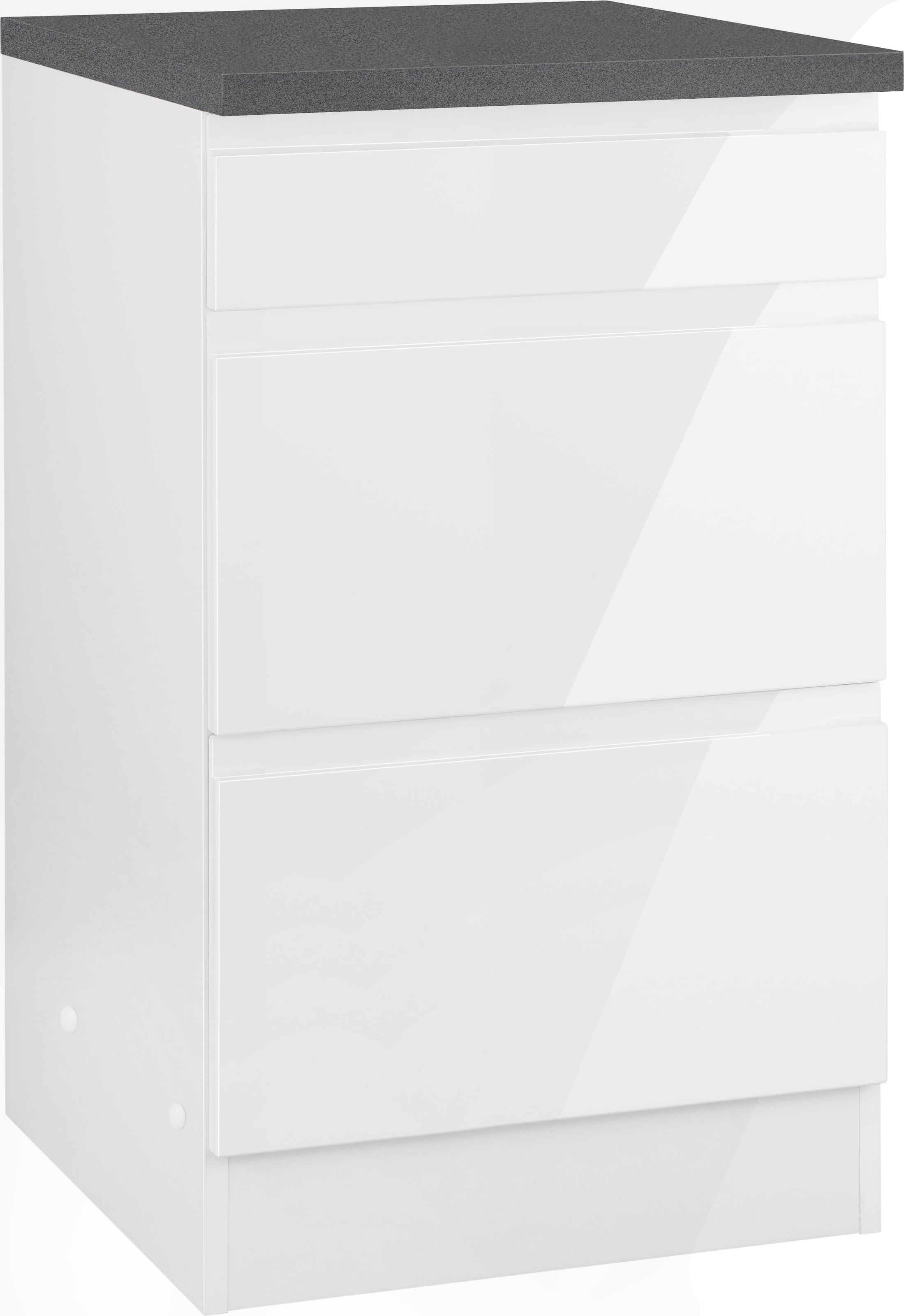 KOCHSTATION Unterschrank »KS-Virginia,neu in verbesserter Ausführung« Stauraum, Softclose, mit CPL-Arbeitsplatte,  Breite 50 cm, 1 Schubkasten, 2 Auszüge, Soft-Close-Funktion