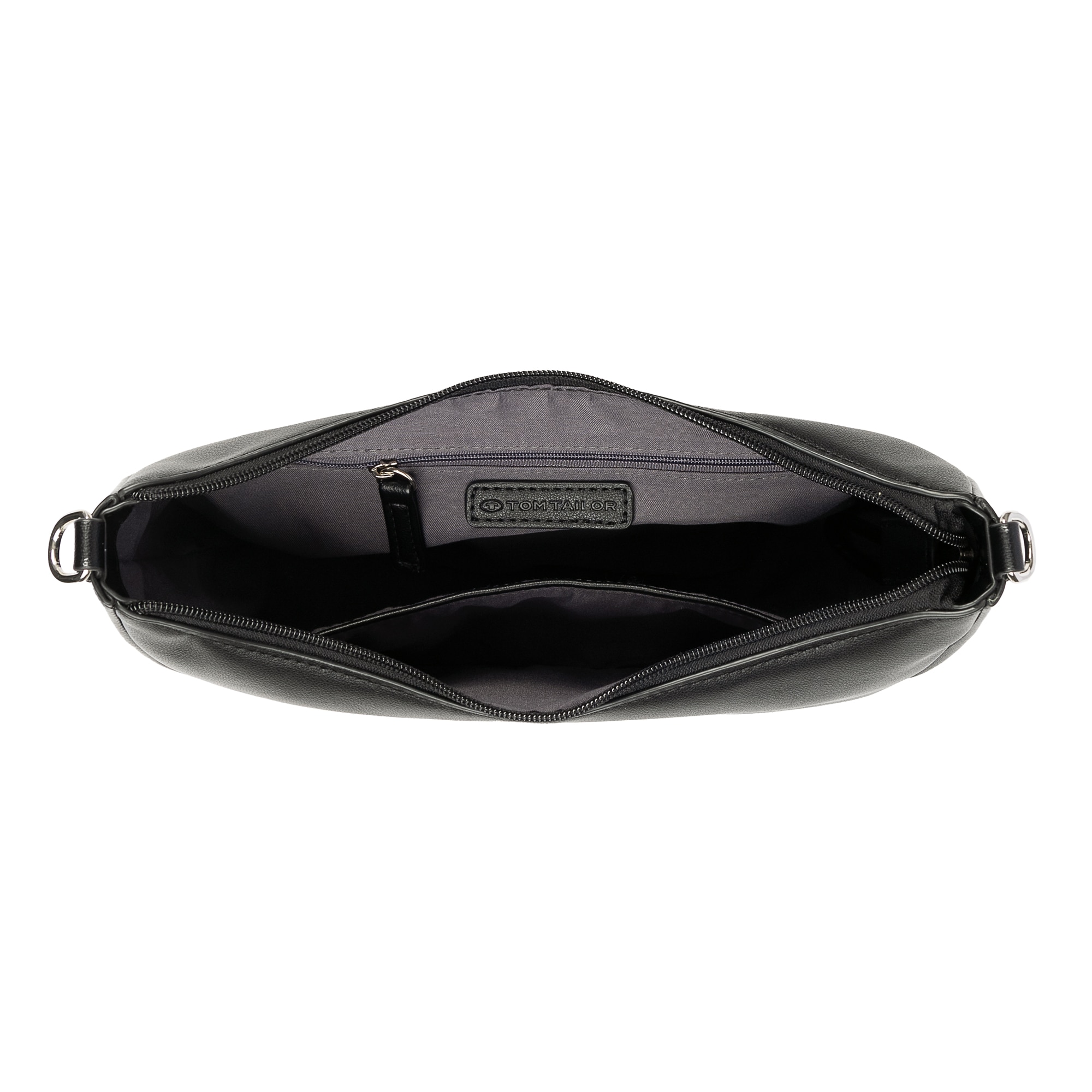 TOM TAILOR Handtasche »Tatiana« fein gewebter dreifarbiger Gurtband mit harmonischem „T“´Logodruck