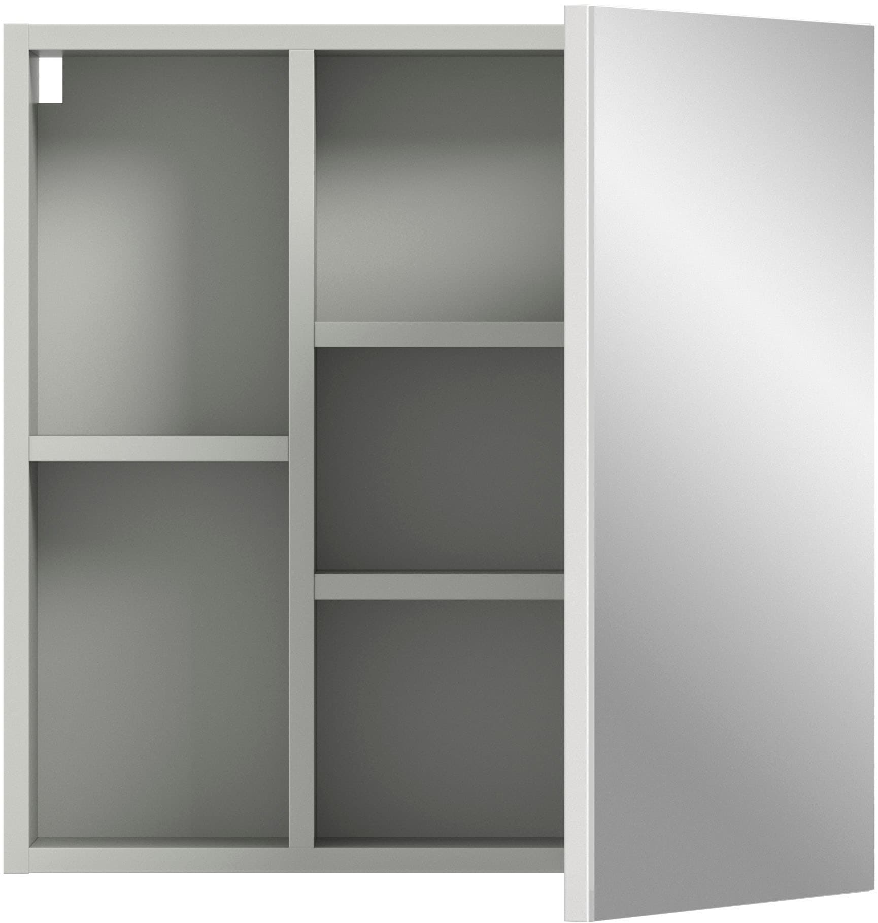 welltime Spiegelschrank »Calcio, Breite 55 cm, 1 Spiegeltür, 3 Einlegeböden, 5 Fächer« Badschrank, Bad-Möbel, Badezimmer