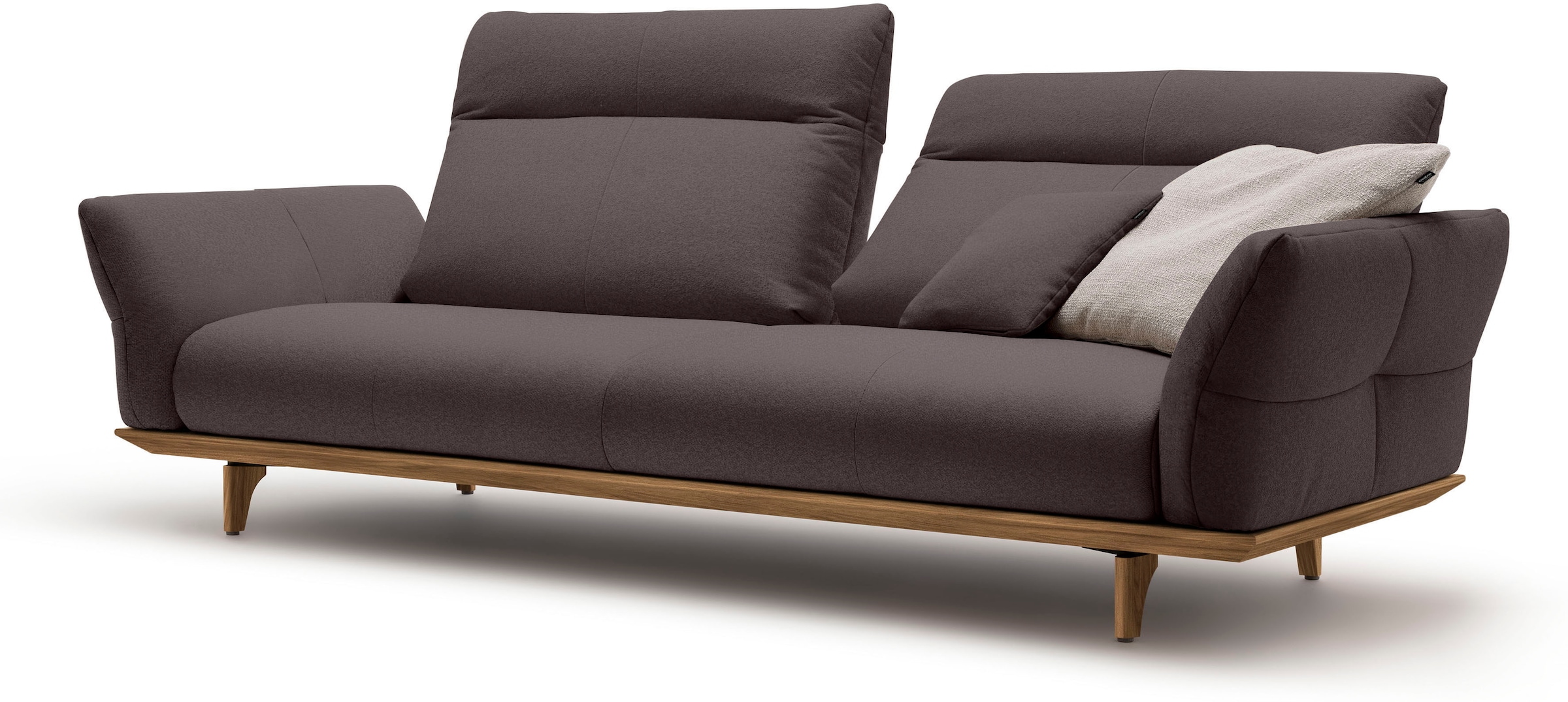 Creation BY ROLF BENZ 3,5-places »CR.460 Designsofa, erstklassiger Sitzkomfort, verstellb. Rückenlehne« Socle et pieds en noyer, largeur 228 cm