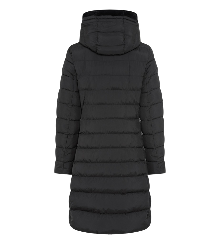 Fuchs Schmitt Manteau matelassé »Steppkurzmantel« capuche avec imitation fourrure, coupe régulière,