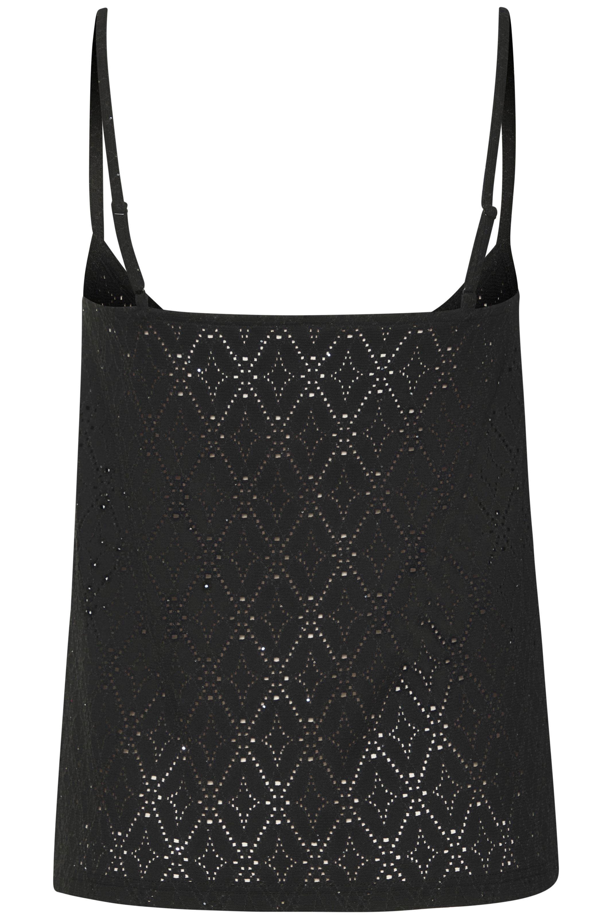 LASCANA Top à bretelles spaghetti »mit funkelnden Pailetten«, aus hochwertiger Ajour-Qualität
