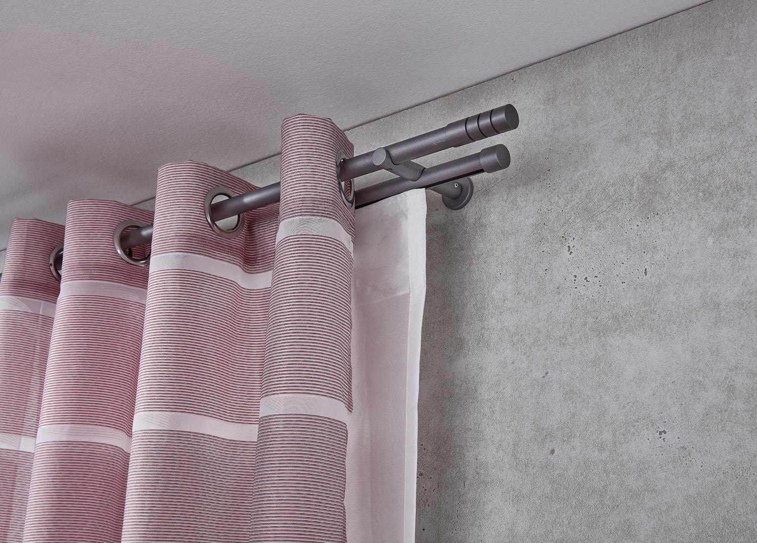 Good Life Tringle à rideaux combinée »Ranura« Ø 20 mm 2 läufig-läufig Fixmass