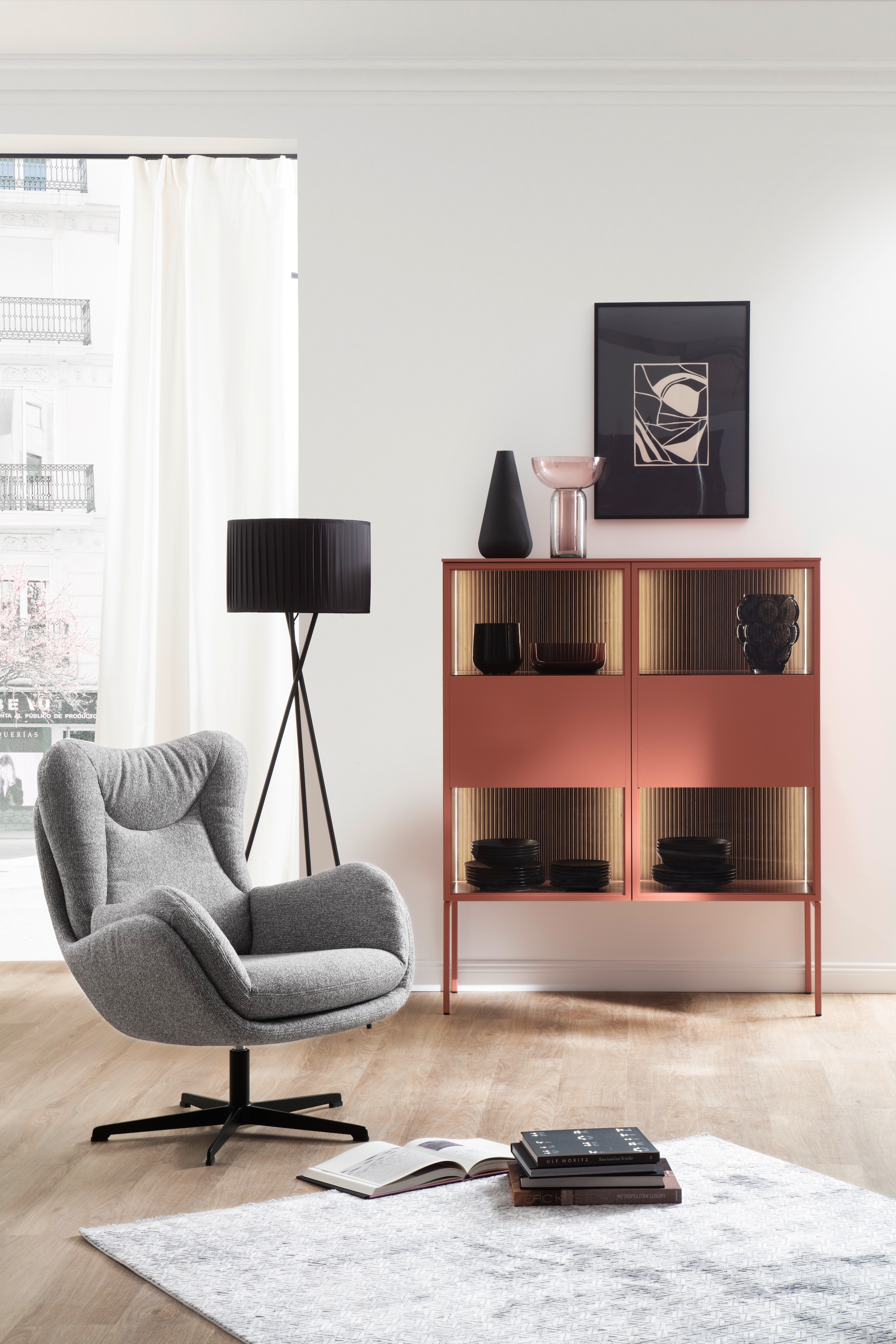 SCHÖNER WOHNEN-Kollektion Tapis »Vision 213« Rectangulaire 7 mm Höhe Viskoseteppich mit Glanz, Wohnzimmer