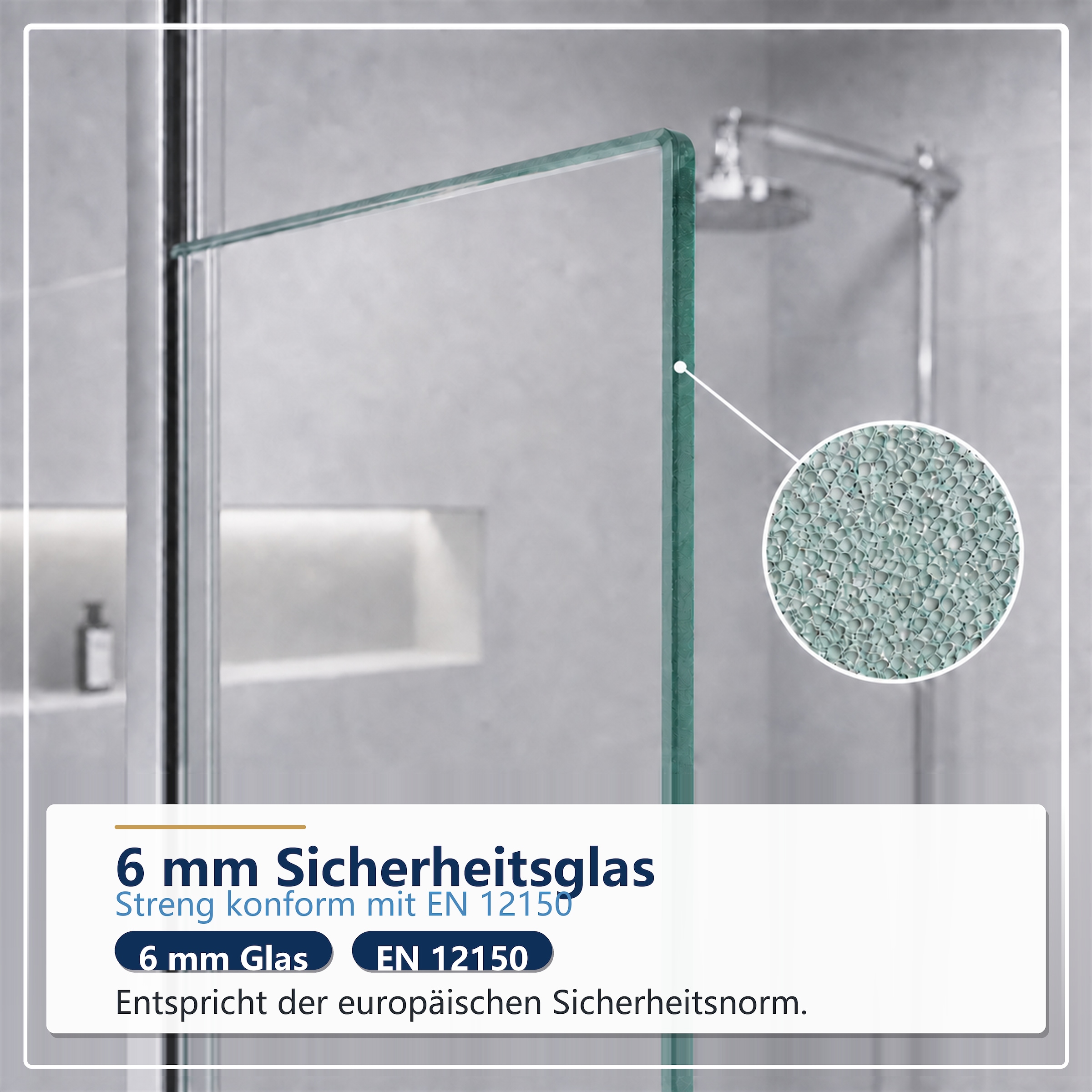 GOODproduct Douche d'angle »Vinci« porte battante pour largeur d'entrée maximale, système à double roulettes