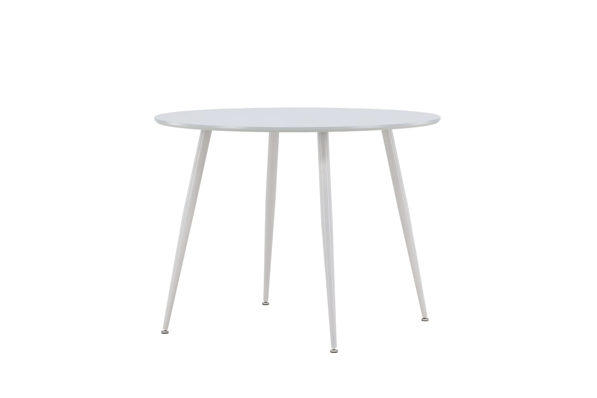 Venture Home Table de salle à manger Table à manger, MDF, pieds en acier, ronde, compacte, urbaine