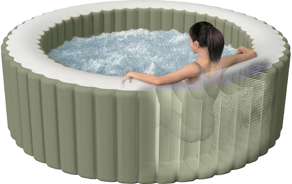 Intex Jacuzzi »4-Personen Round Bubble Spa Set Ø 196«