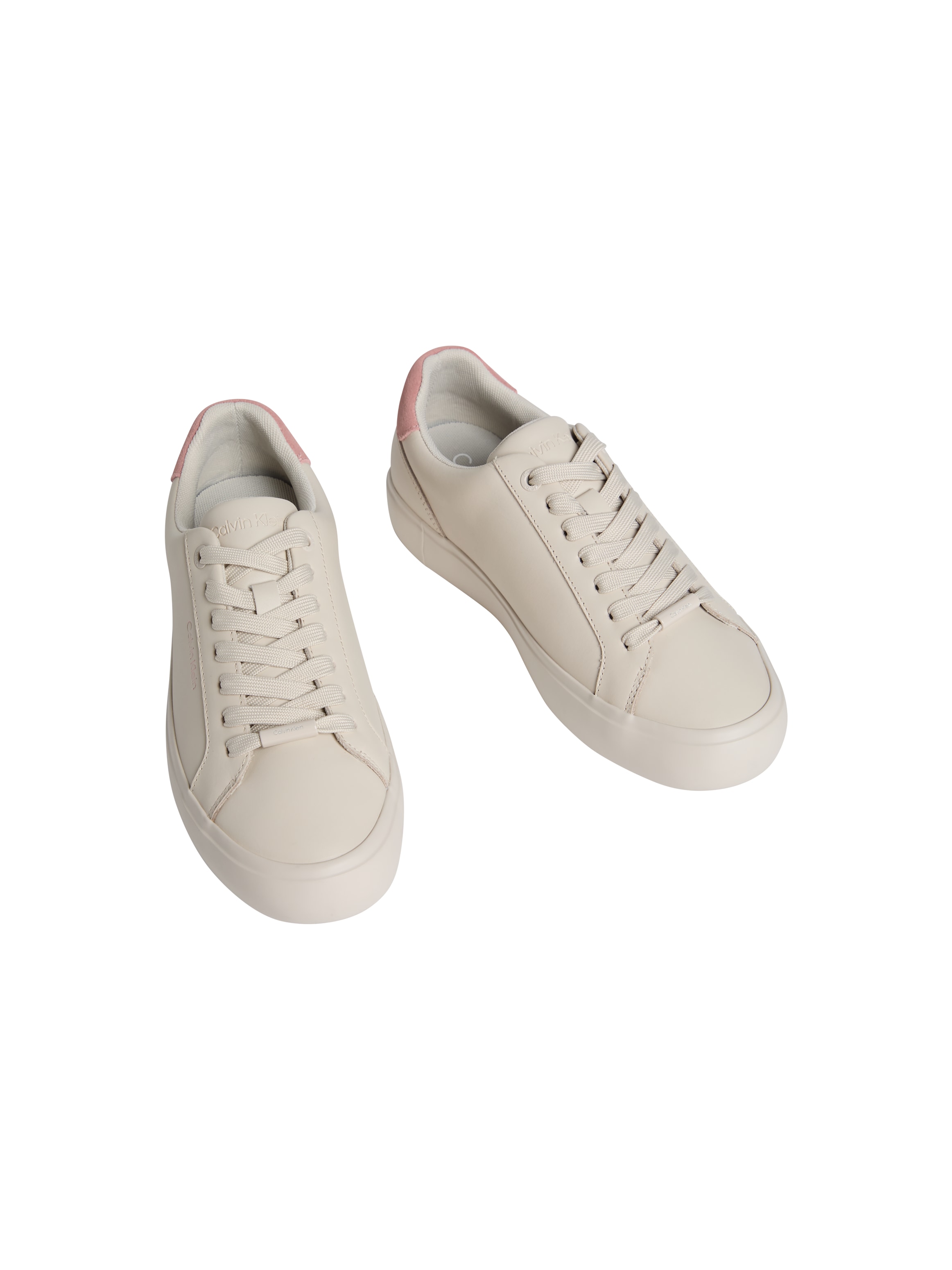 Calvin Klein Baskets à plateforme »VULC LACE UP LTH MIX«  chaussure décontractée à lacets, sneaker de loisirs avec logo CK