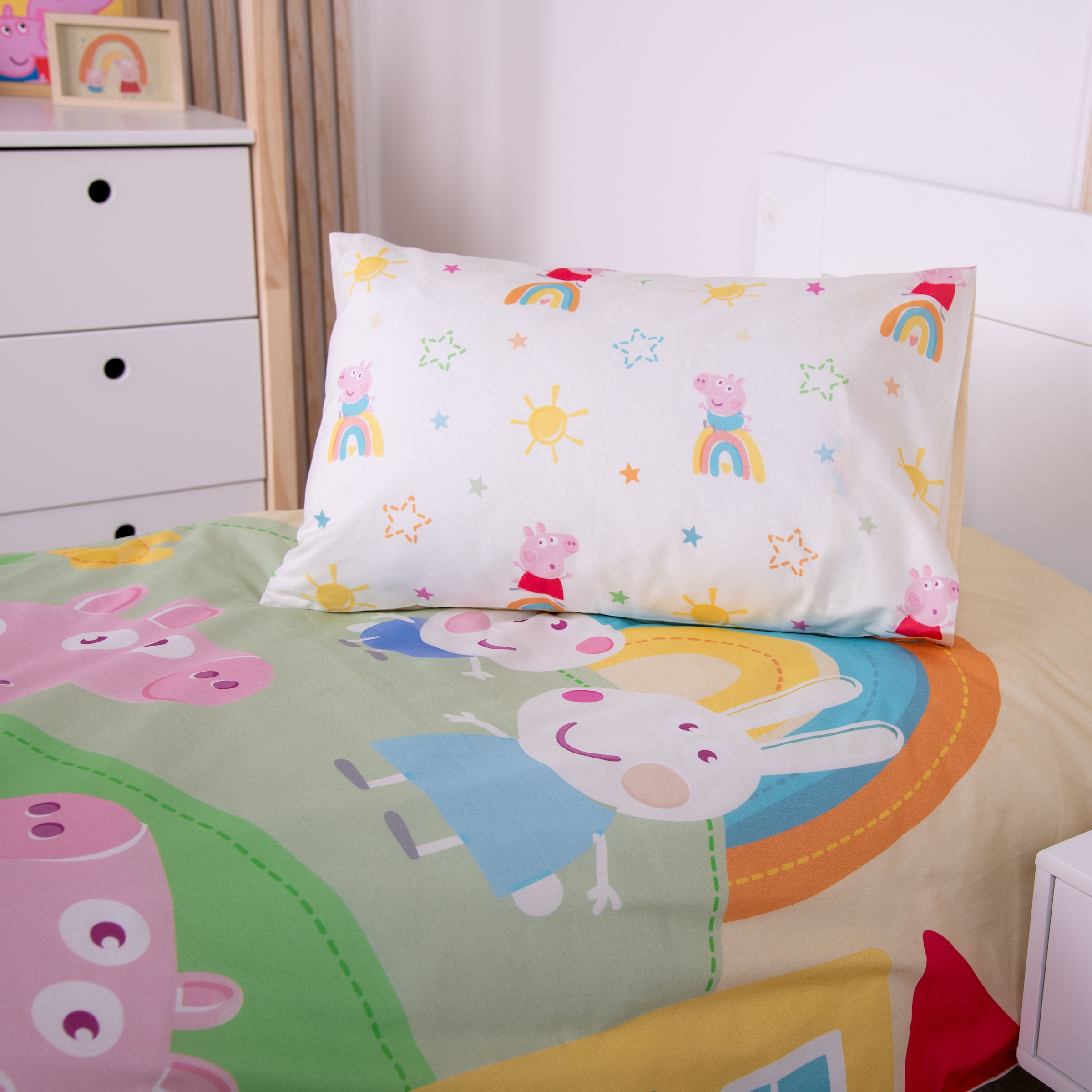 Baby Best Linge de lit pour bébé »Peppa Pig« 2 cuis Parure de lit réversible