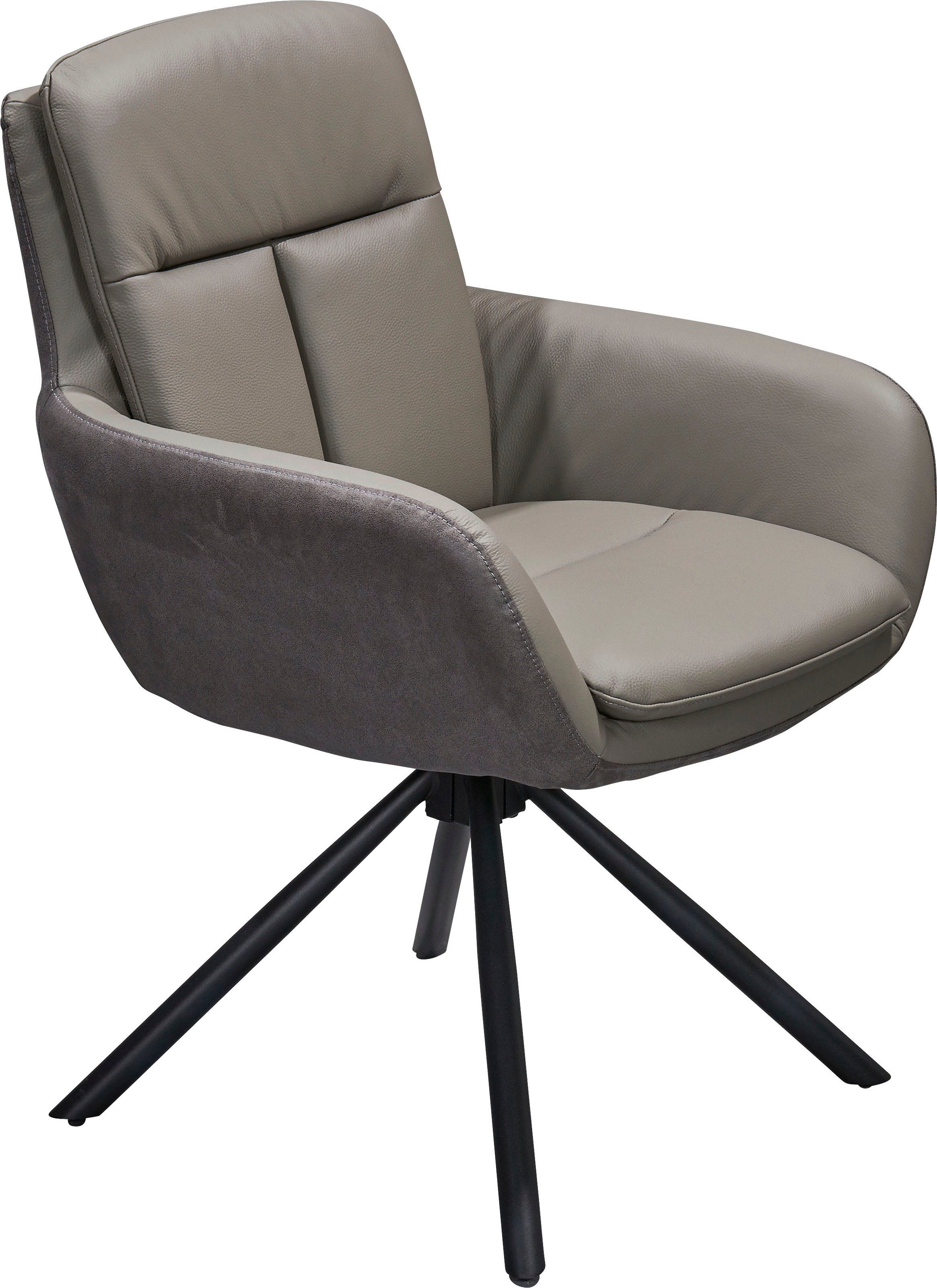 Stolkom Chaise avec accoudoirs (Ensemble) 6 cuisLargeur 63 cm, pivotant à 360° avec retour automatique