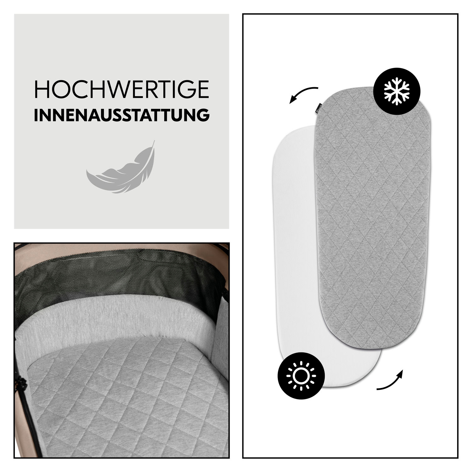 Hauck Kombi-Kinderwagen »Comfort N Care Air« 22 kg Belastbarkeit bis 22 kg