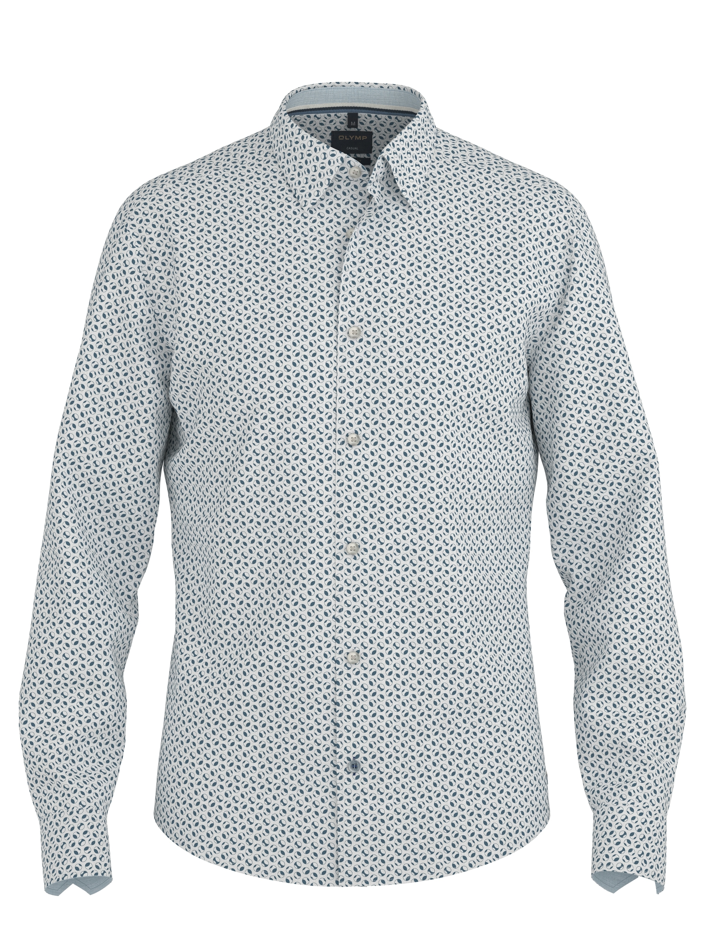 OLYMP Chemise en lin mit Minimal-Muster, aus Leinen, regular fit