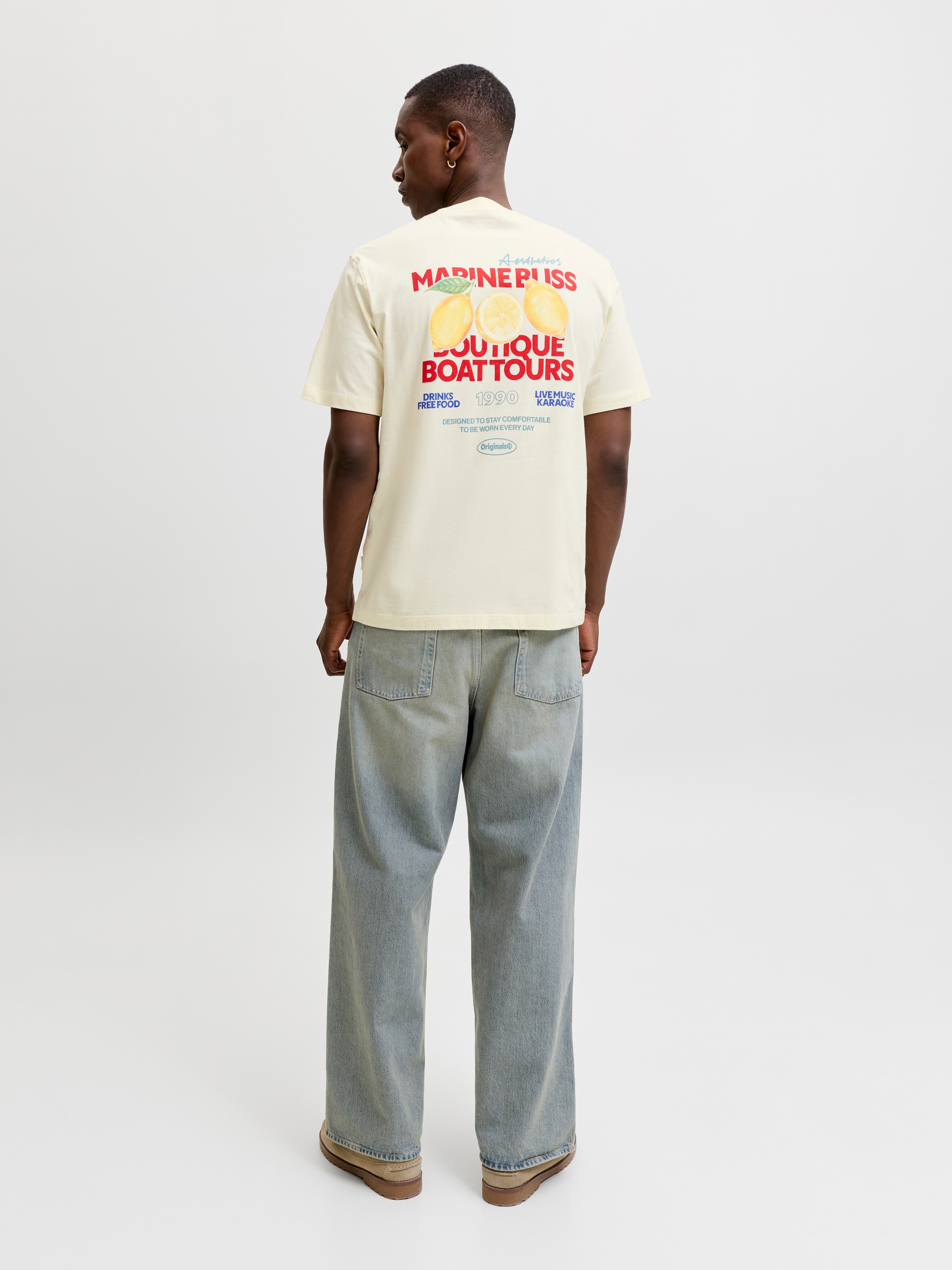 Jack & Jones T-Shirt »JORRIVIERA VINTAGE POSTER BACK TEE SS CN« mit Print