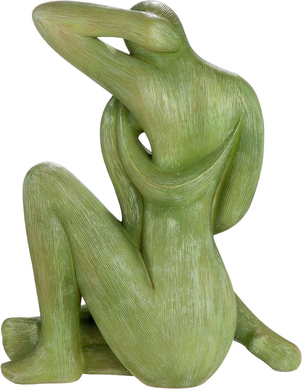 GILDE Skulptur »Figur Frau Silent movement grün« modern abstrakte Figur sitzende Frau Wohnaccessoire Dekofigur