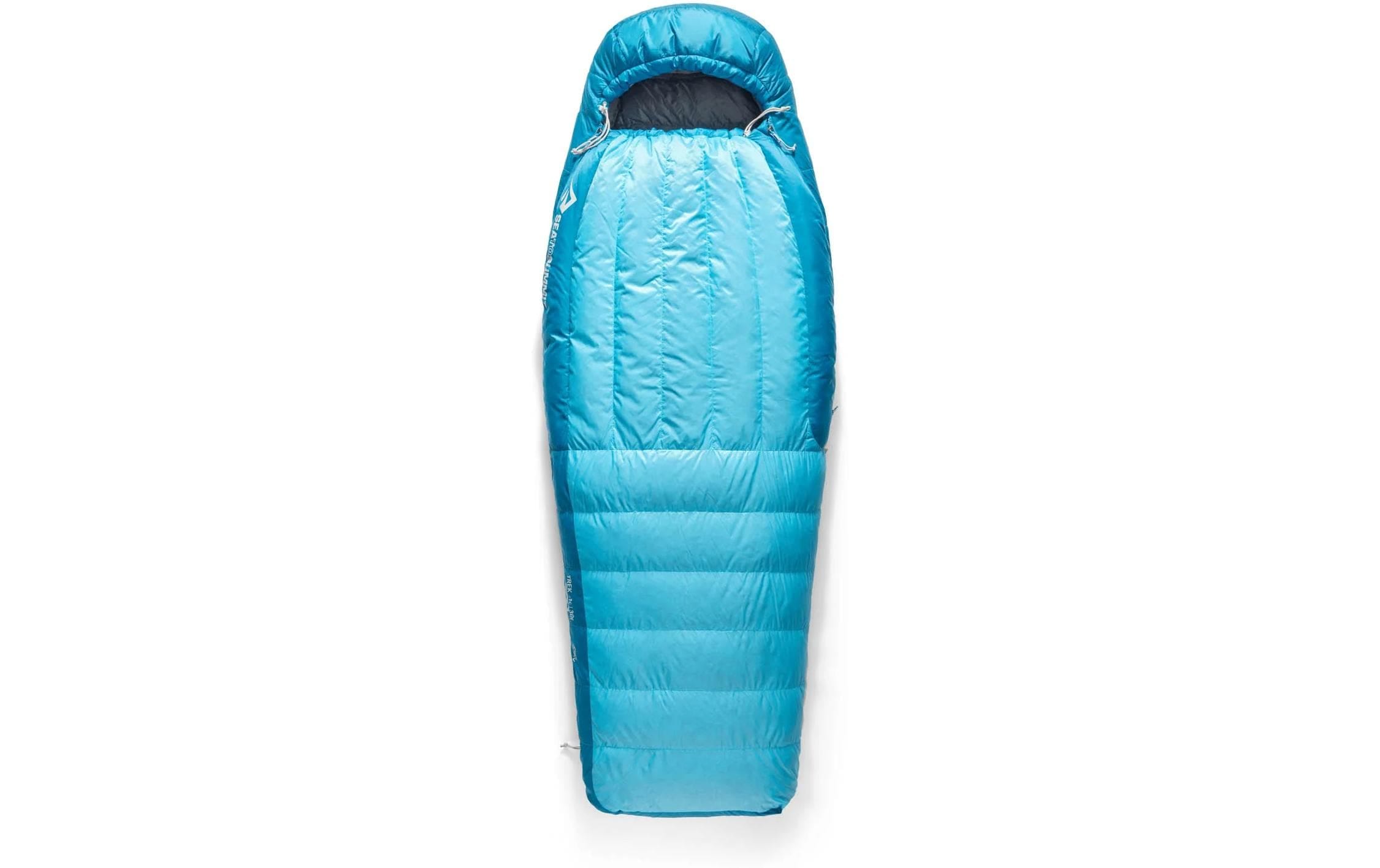 sea to summit Sac de couchage »Trek Womens Down Sleeping Bag L, Blue Atoll« Komfortabler Damen-Mumienschlafsack für kühle Nächte