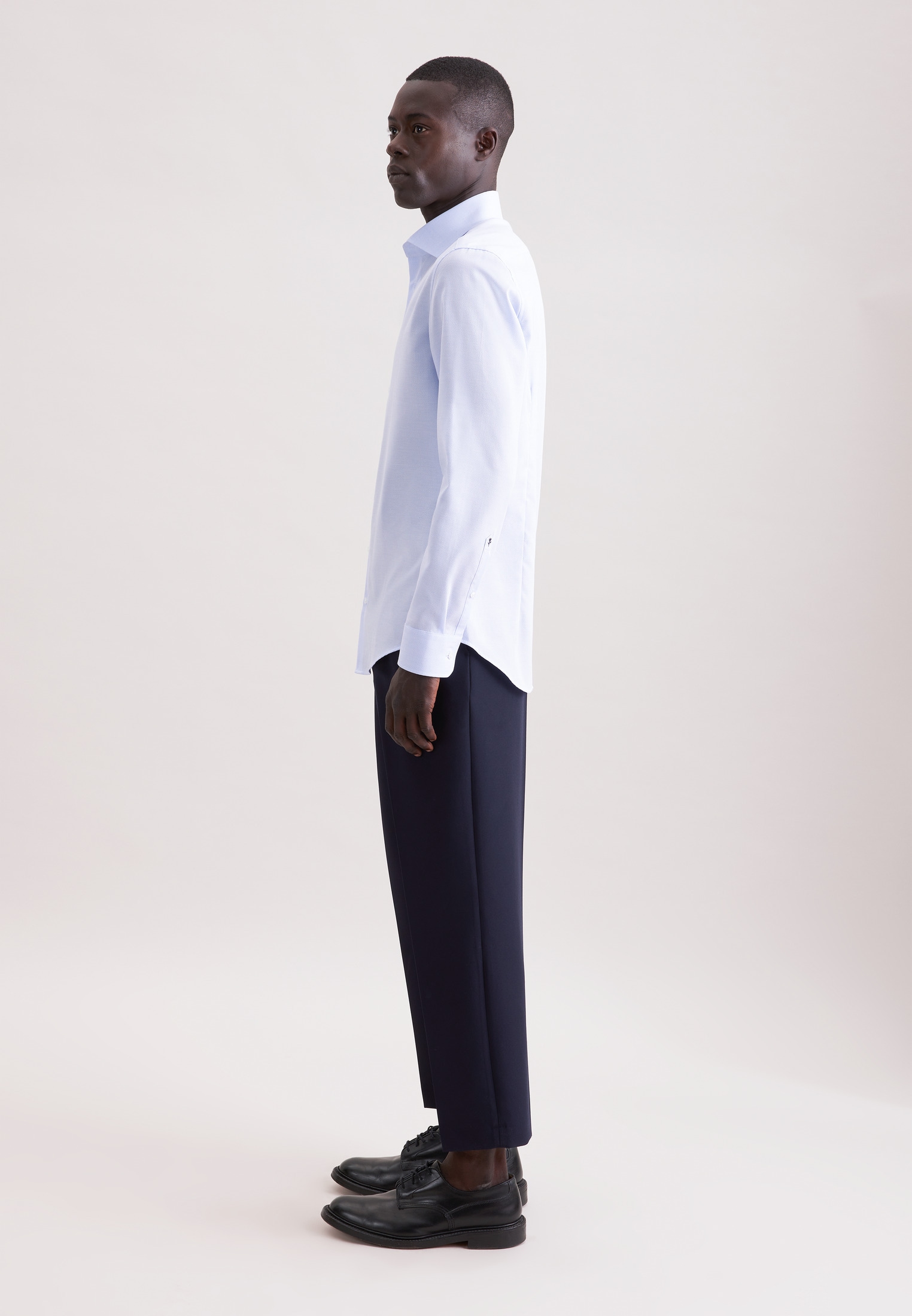 seidensticker Chemise d'affaires »Schwarze Rose« Slim 1/1 Kentkragen Struktur