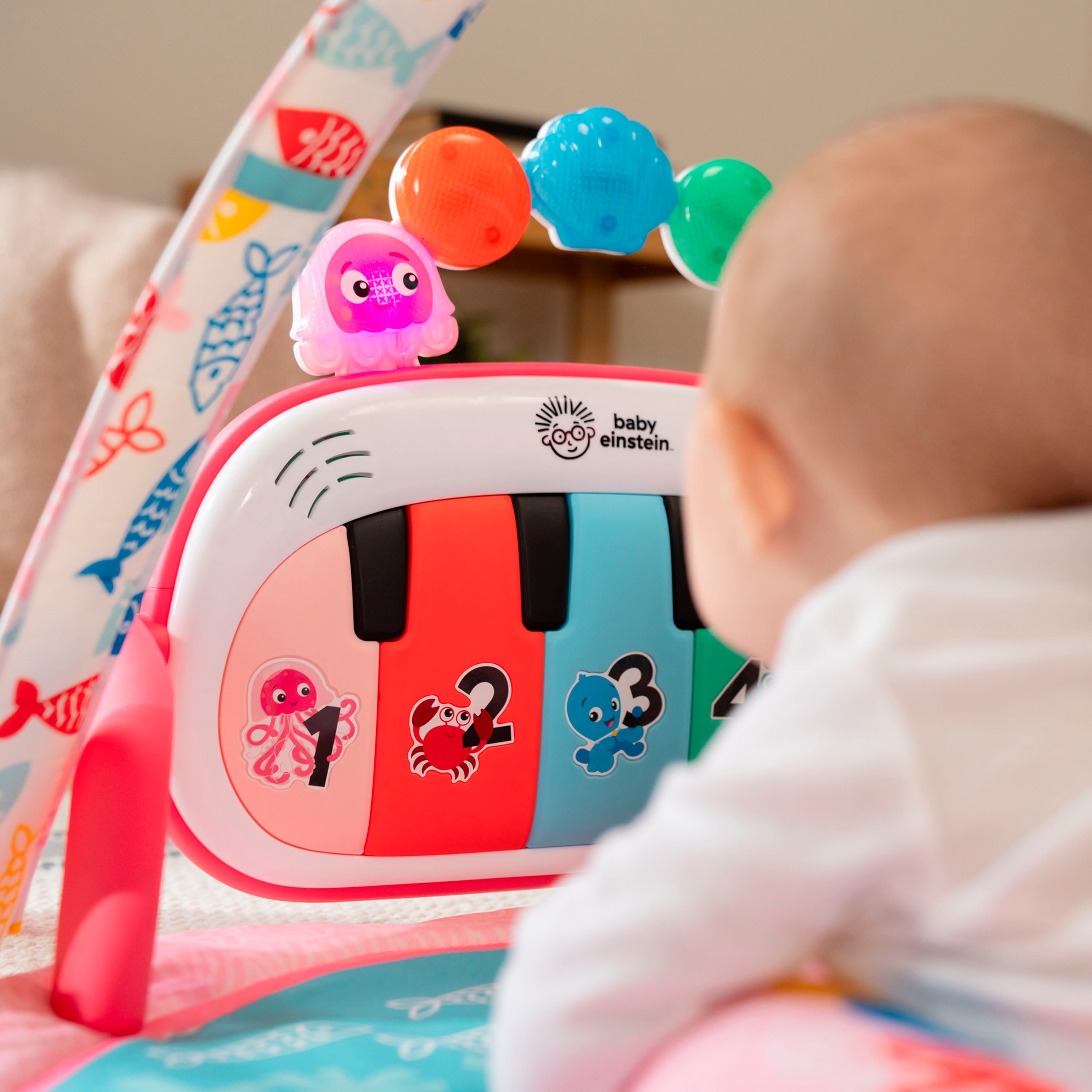 Baby Einstein Spielbogen »4-in-1 Kickin’ Tunes Jellyfish Jamboree Music & Language Discovery Gym« mit Soundeffekt