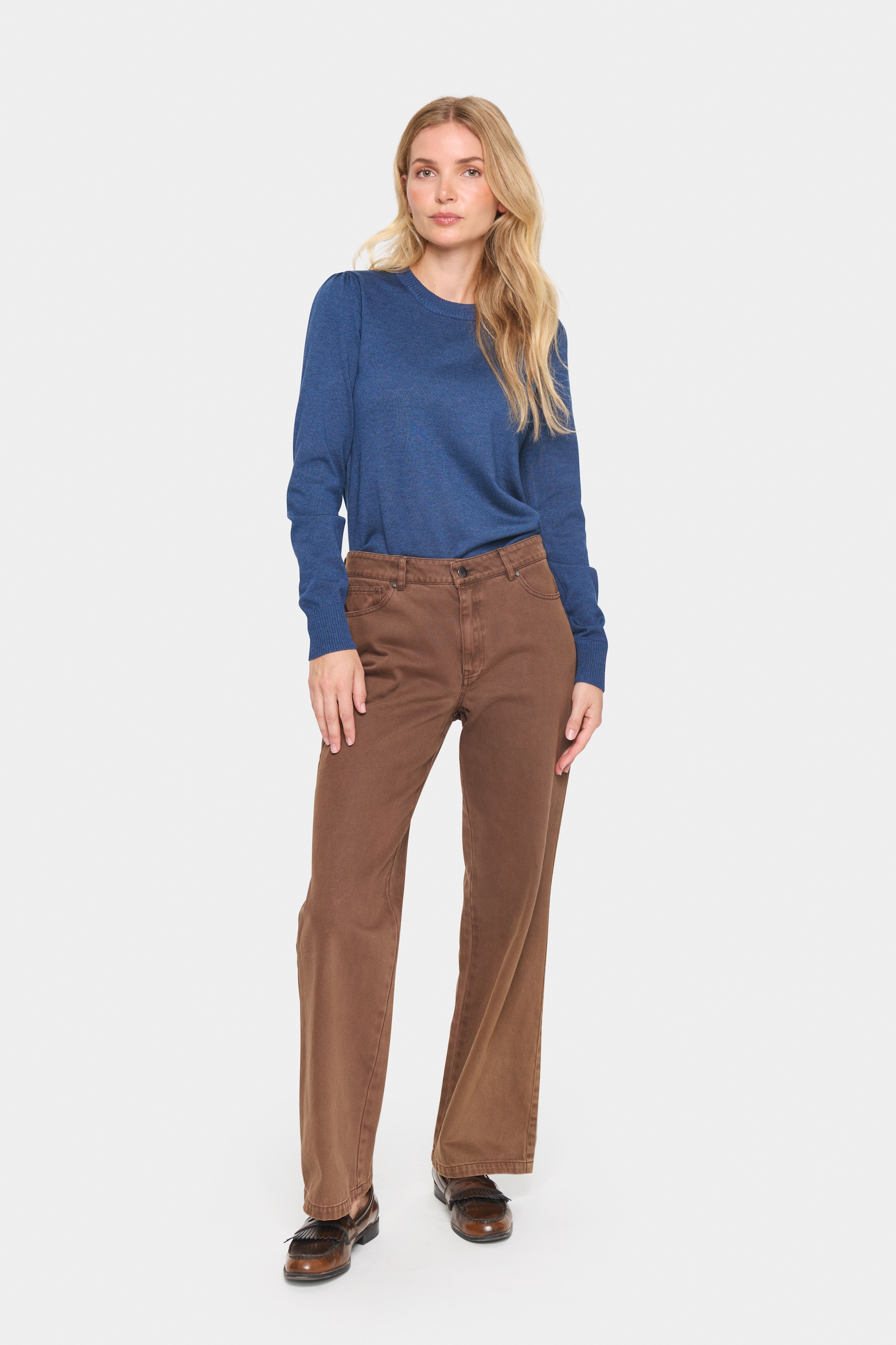 Saint Tropez Rundhalspullover »MilaSZ«