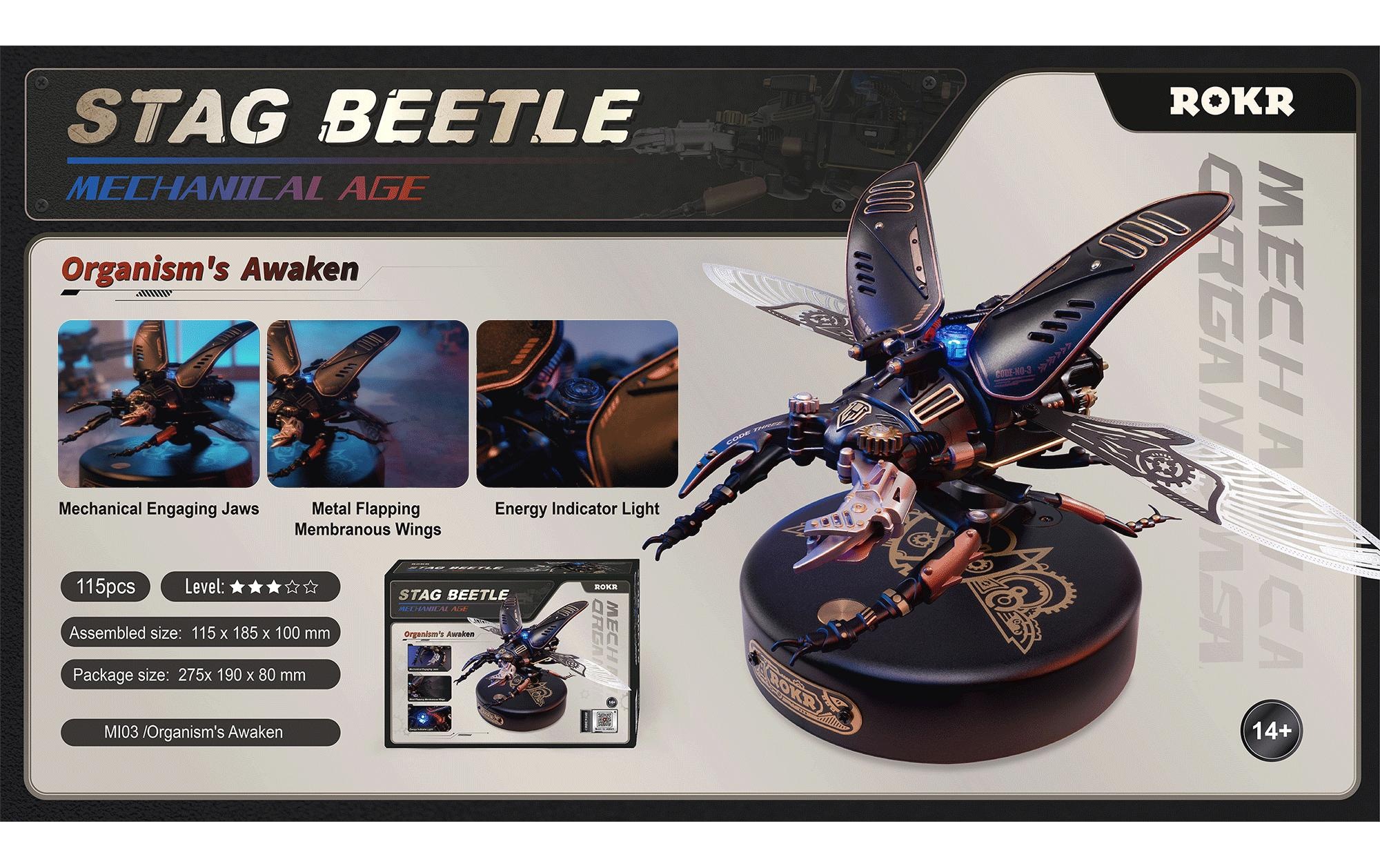   Modellbausatz »RoboTime ROKR Mechanischer Hornvogel« 1:8