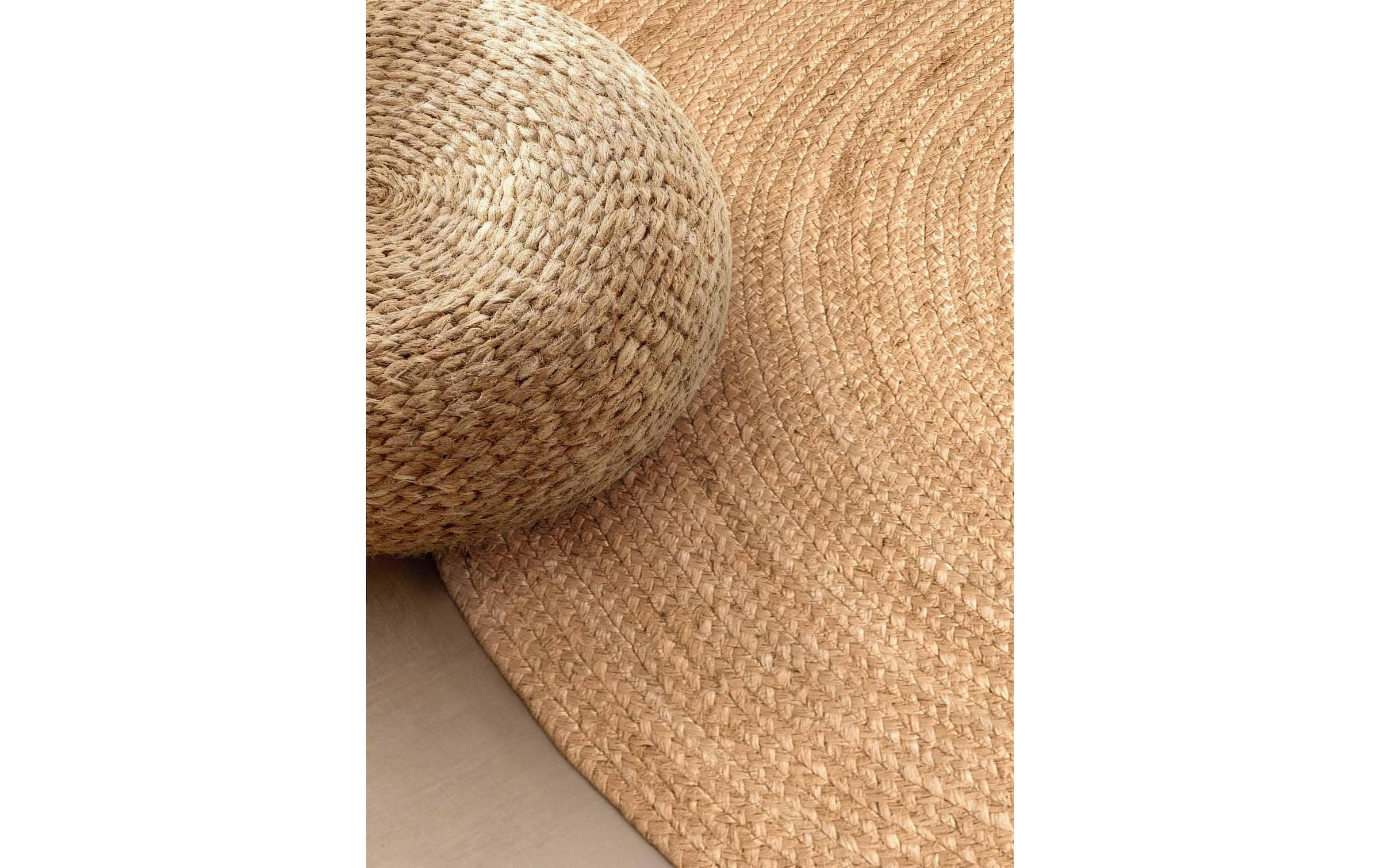 HANSE Home Teppich »Rangpur Juteteppich, in rund und oval« oval 10 mm Höhe handgewebt, 100% Jute , Natur, Wohnzimmer, Flur, Boho, Skandi