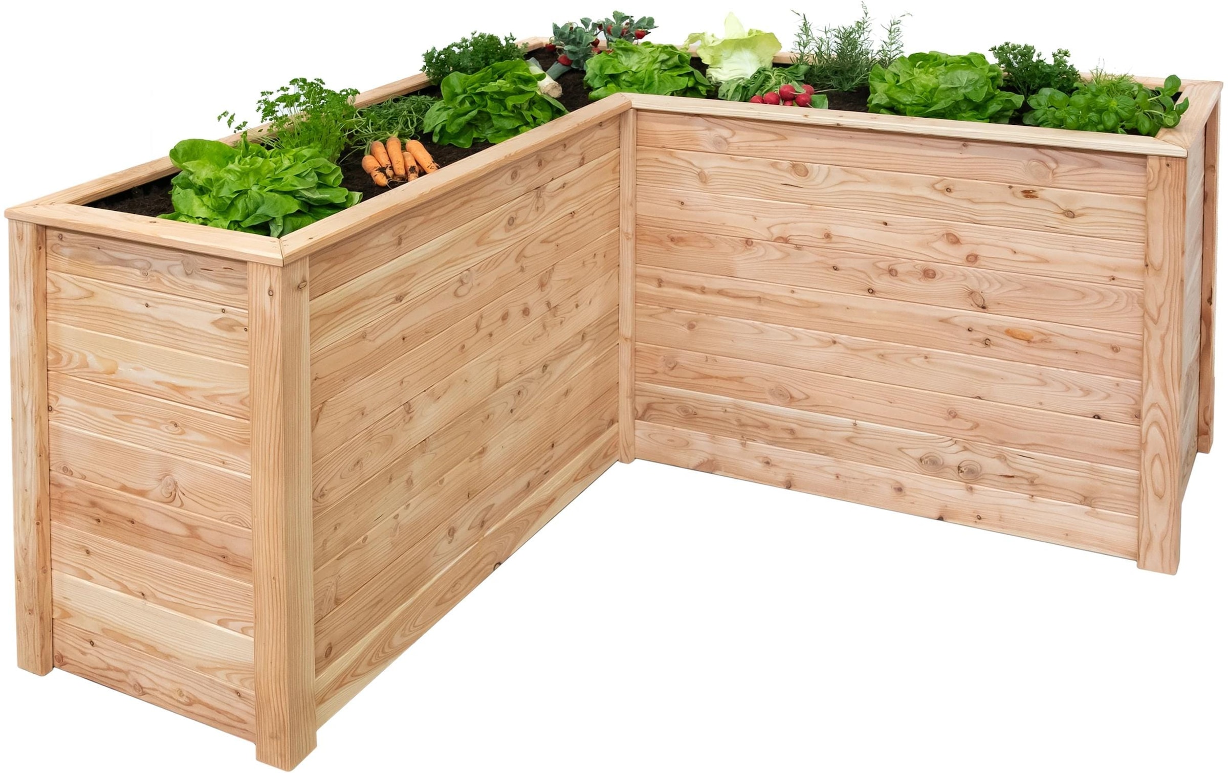 WESTMANN Lit surélevé »Lärchenholz Hochbeet »Klassik L 170«« Bac de jardin d'angle, naturel