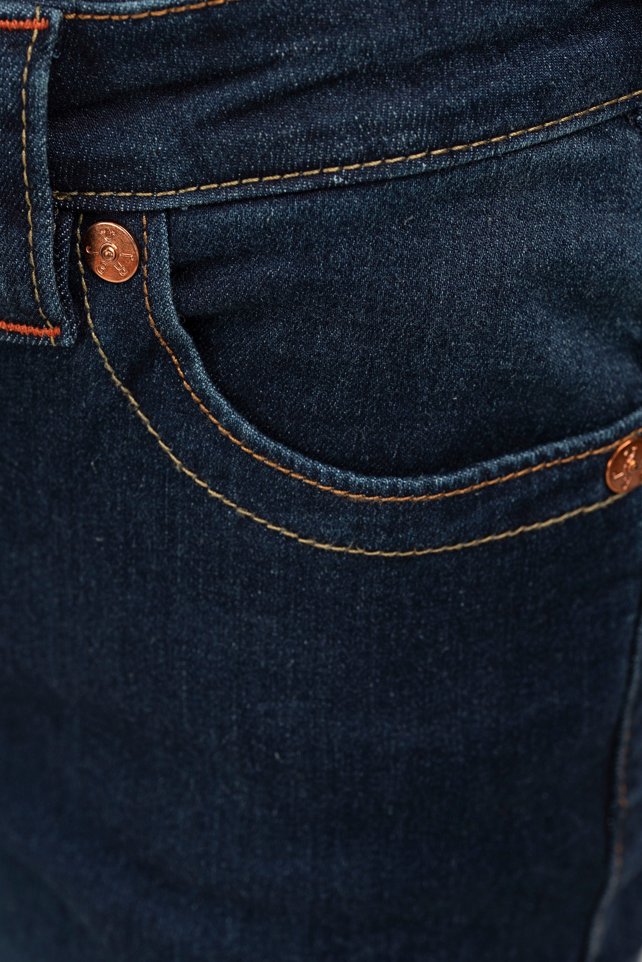 True Religion Jeans bootcut »BECCA MR BOOTCUT FLAP« mélange de coton, coupe bootcut