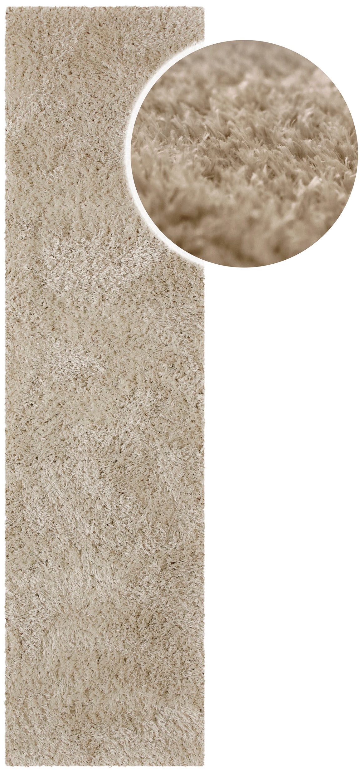 GOODproduct Tapis à poils longs »Josetta , auch als Läufer erhältlich« Rectangulaire 50 mm Höhe Langflor, Shaggy, dichter weicher Hochflor, uni farben, Wohnzimmer