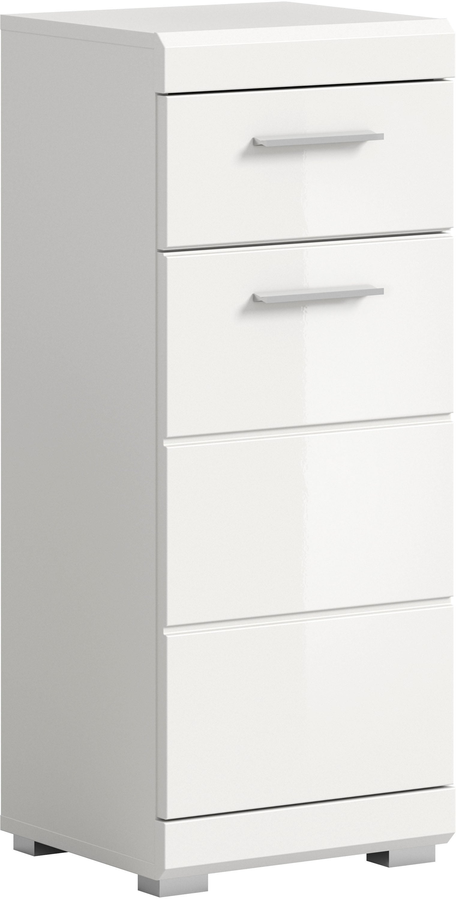 welltime Armoire basse »SIENA, Breite 37cm, 1 Tür, 1 Schubkasten, 2 Fächer, MDF-Front« BEST-SELLER !, 1 cuis tlg. disponible en plusieurs couleurs, meubles de salle de bain, armoire de salle de bain, commode, salle de bain