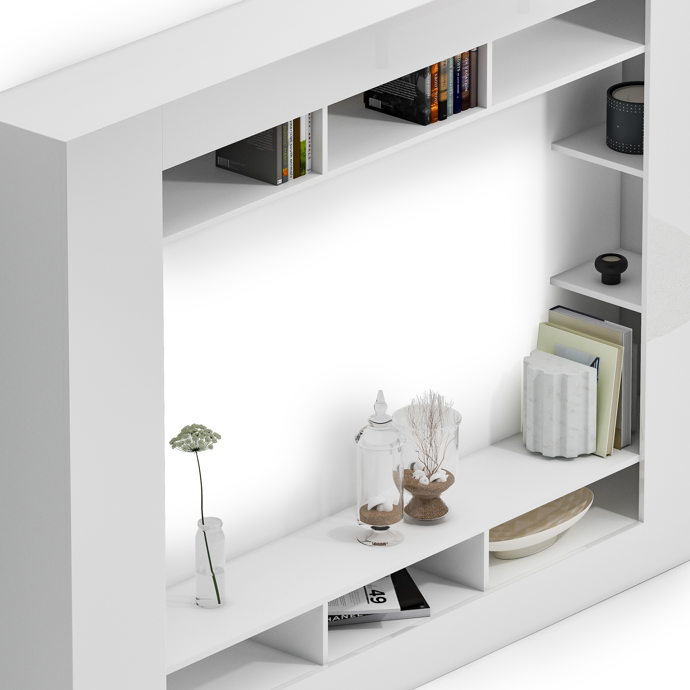 GOODproduct Meuble mural »SPEED, TV-Wand, hochglanz lackiert,ideal für TV-Geräte bis zu 65 Zoll« 1 cuis tlg.