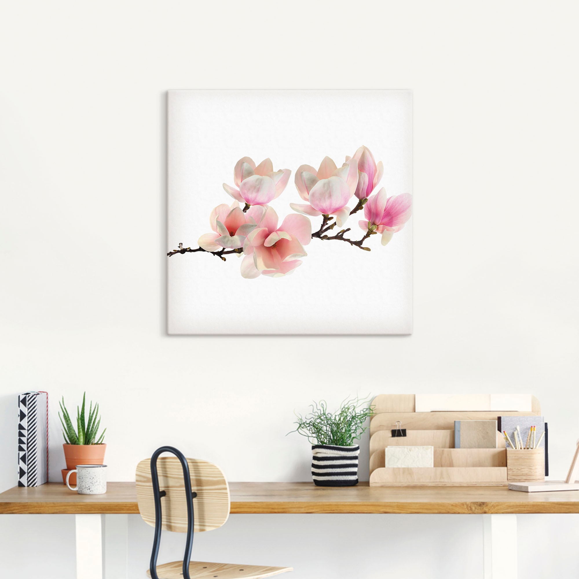 Artland Tableau sur toile »Magnolie« 1 cuis tlg. als Leinwandbild, Poster, Wandaufkleber in verschied. Grössen