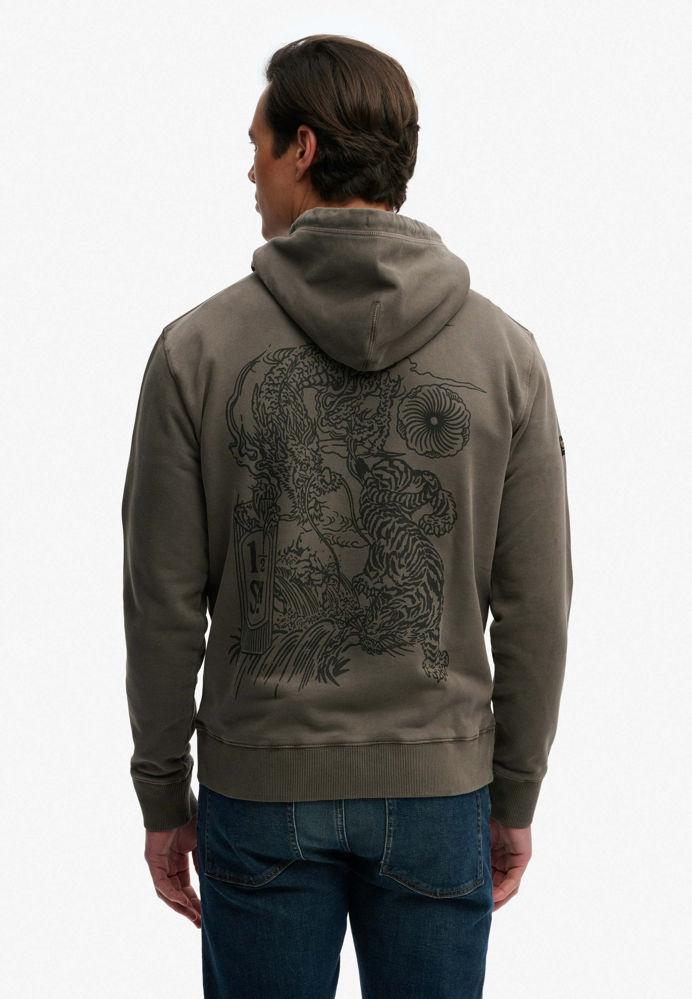 Superdry Kapuzensweatshirt »TOKYO NARRATIVE LOOSE HOOD«, mit coolem Tattoo-Print
