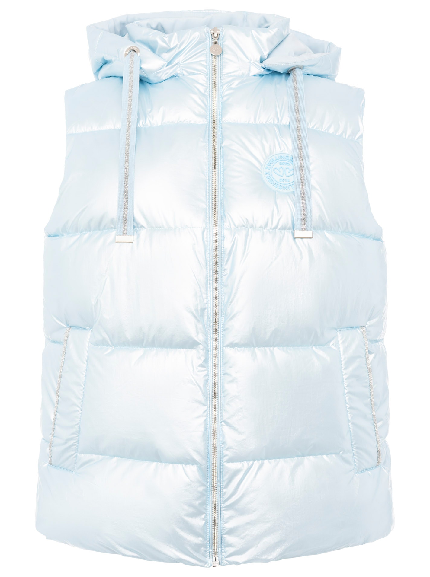 Zwillingsherz Gilet matelassé »"Zwillingsherz"« Frontreissverschluss, Kapuze, seitlichen Taschen