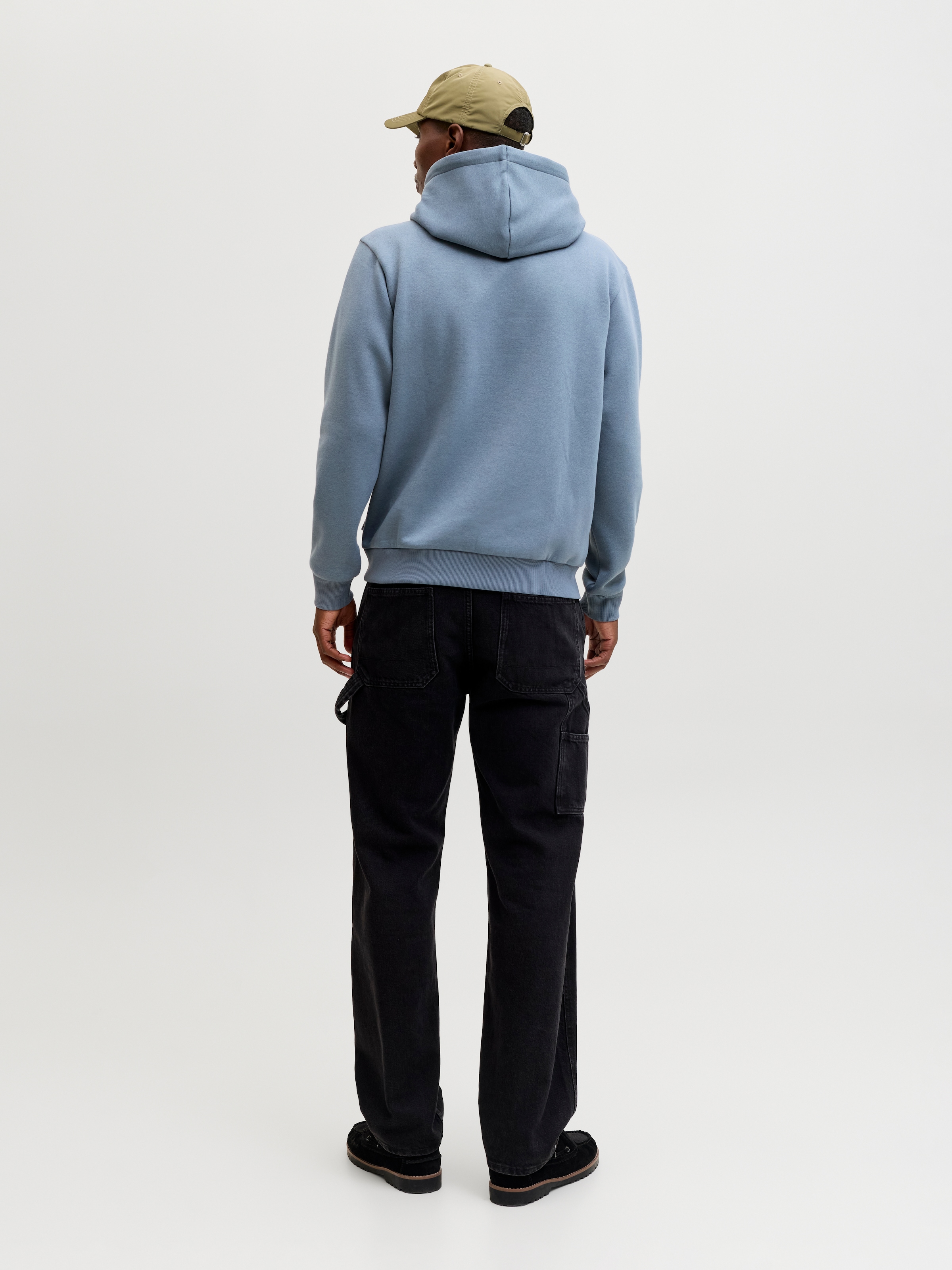 Jack & Jones Sweat à capuche »JJEBRADLEY SWEAT HOOD NOOS«, Materialmix, relaxed fit
