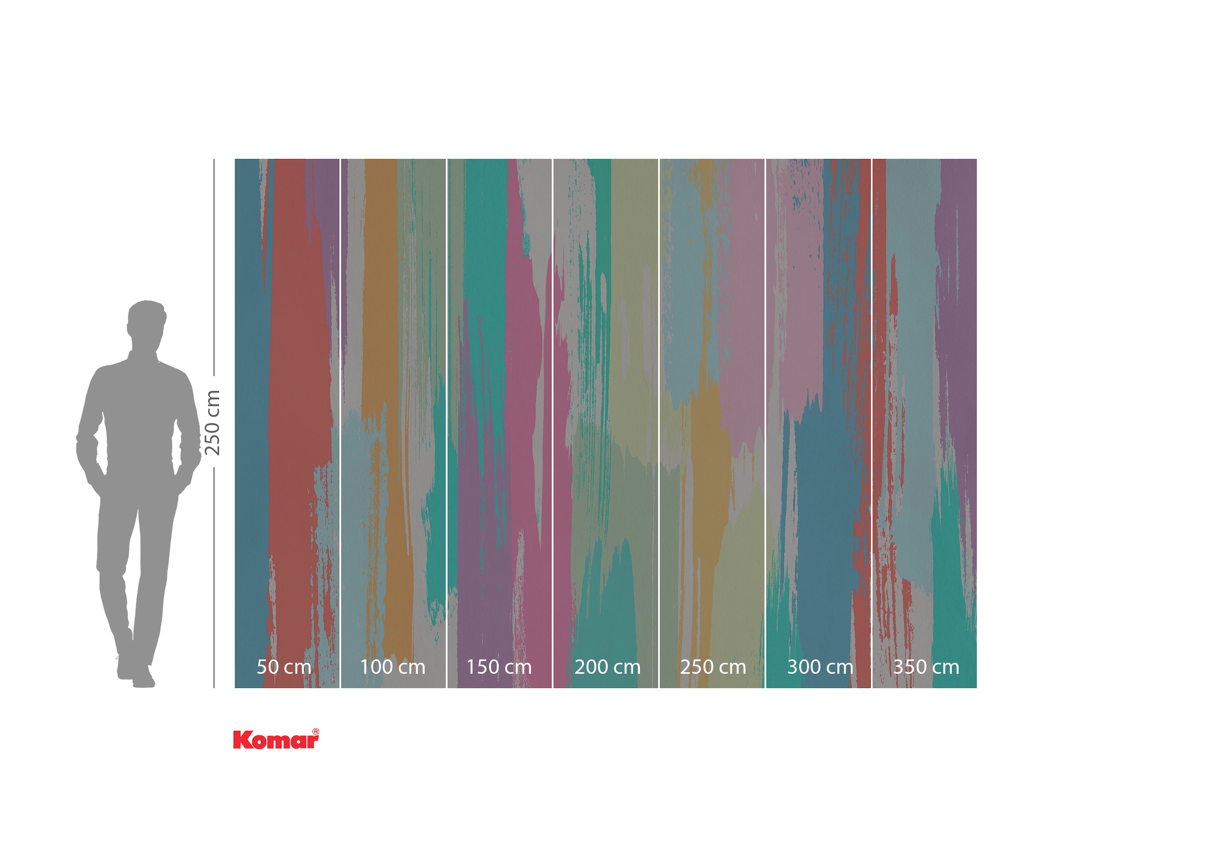 Komar Papier peint photo »Komar Vlies Fototapete - Color Rain - Grösse 350 x 250 cm« imprimé