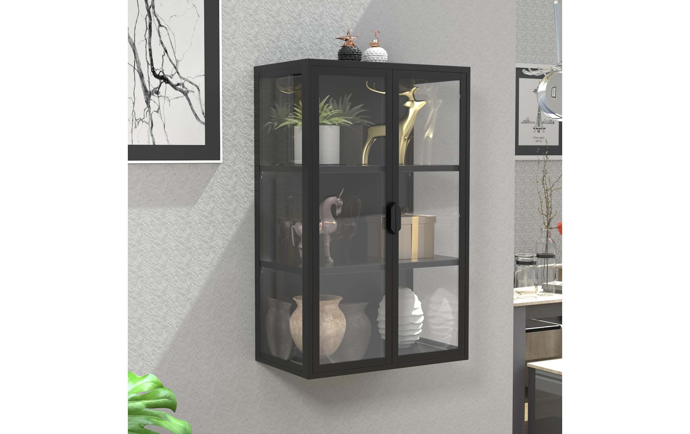 VCM Vitrine »Vitrine Flokas L 60 x 95 cm«