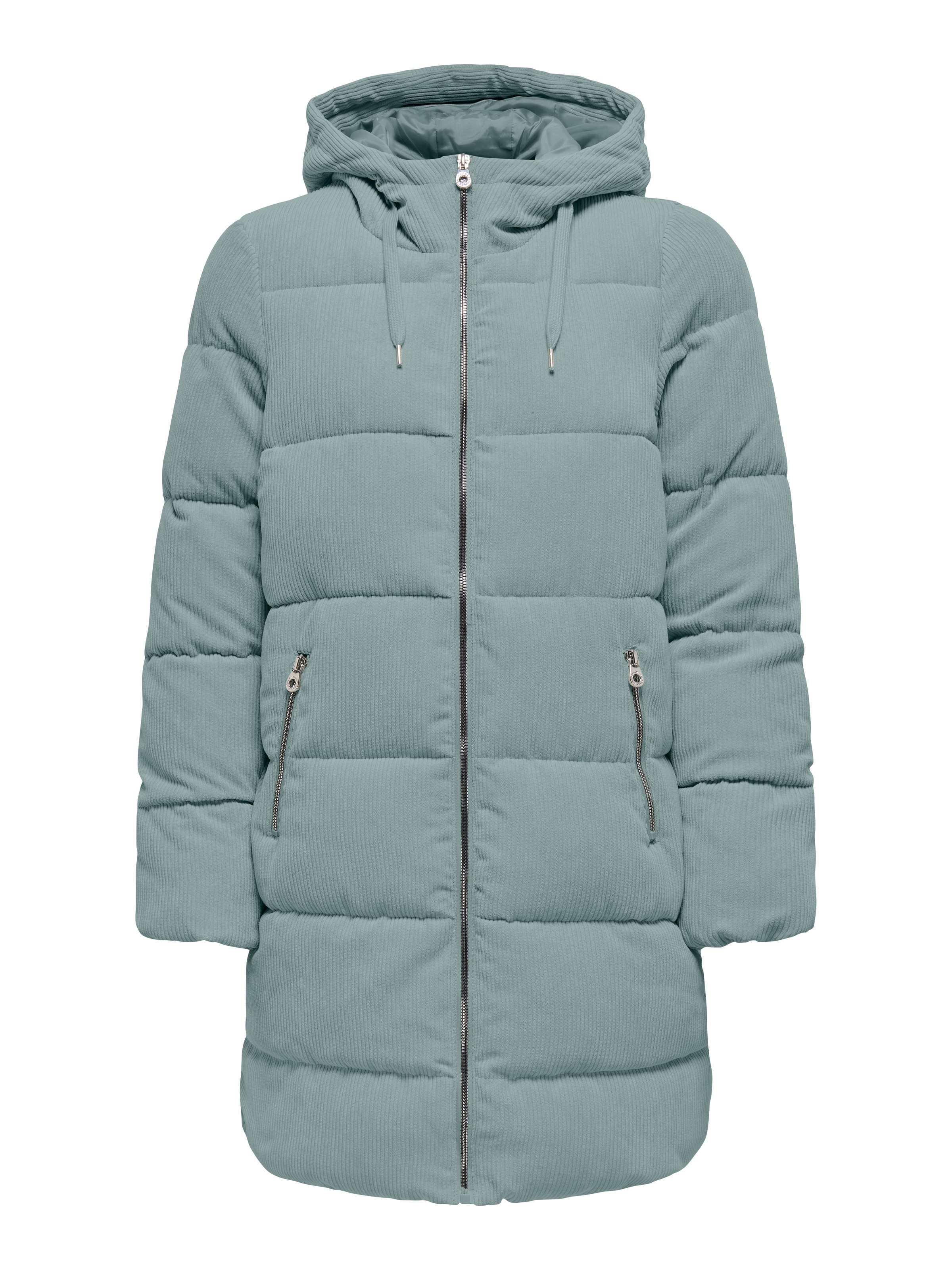 ONLY Steppjacke »ONLDOLLY LONG CORDUROY PUFFER OTW« mit Kapuze aus feinem Cordmaterial
