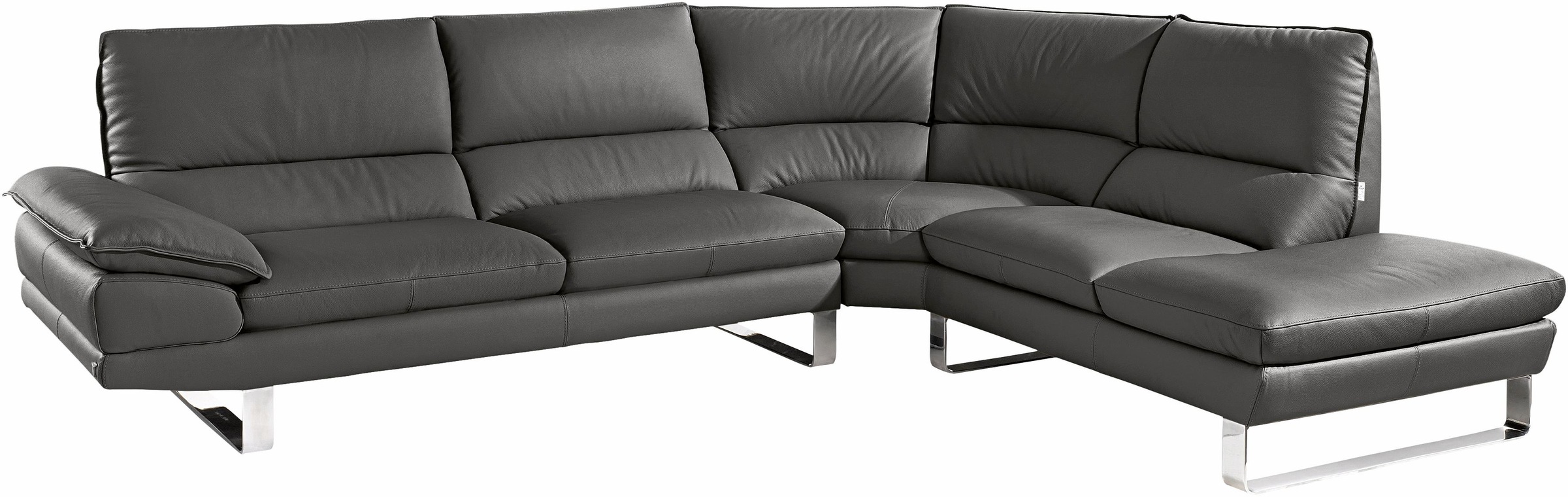 CALIA ITALIA Canapé d'angle »Dave, italienisches Designsofa mit erstklassigem Sitzkomfort, L-Form« mit tollen Lederbezügen